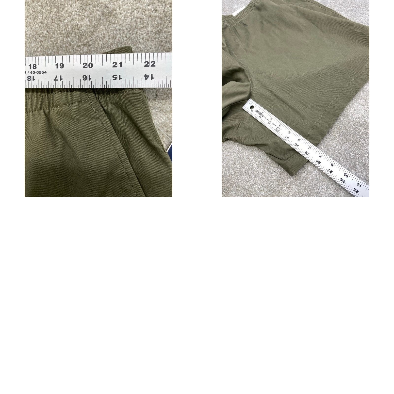 Lands' End VINTAGE Lands' End Shorts Womens 24W Olive Regular Chino Waist 43" Inseam 7.5" Cotton Spandex Stretch Flat Front Slash Pocket 5135 NWT Size 28" / US 6 / IT 42 - 8 Thumbnail