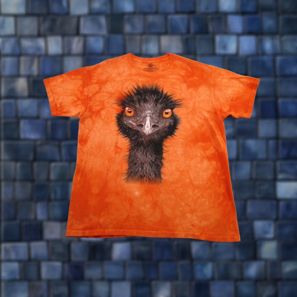 The Mountain The Mountain T Shirt 2XL Orange Tie Dye Emu Bird Australian Graphic Tee Shirt Mens Size 2XL Orange Tie Dye The Mountain Bird Emu Graphic Tee Size US XXL / EU 58 / 5 - 1 Thumbnail