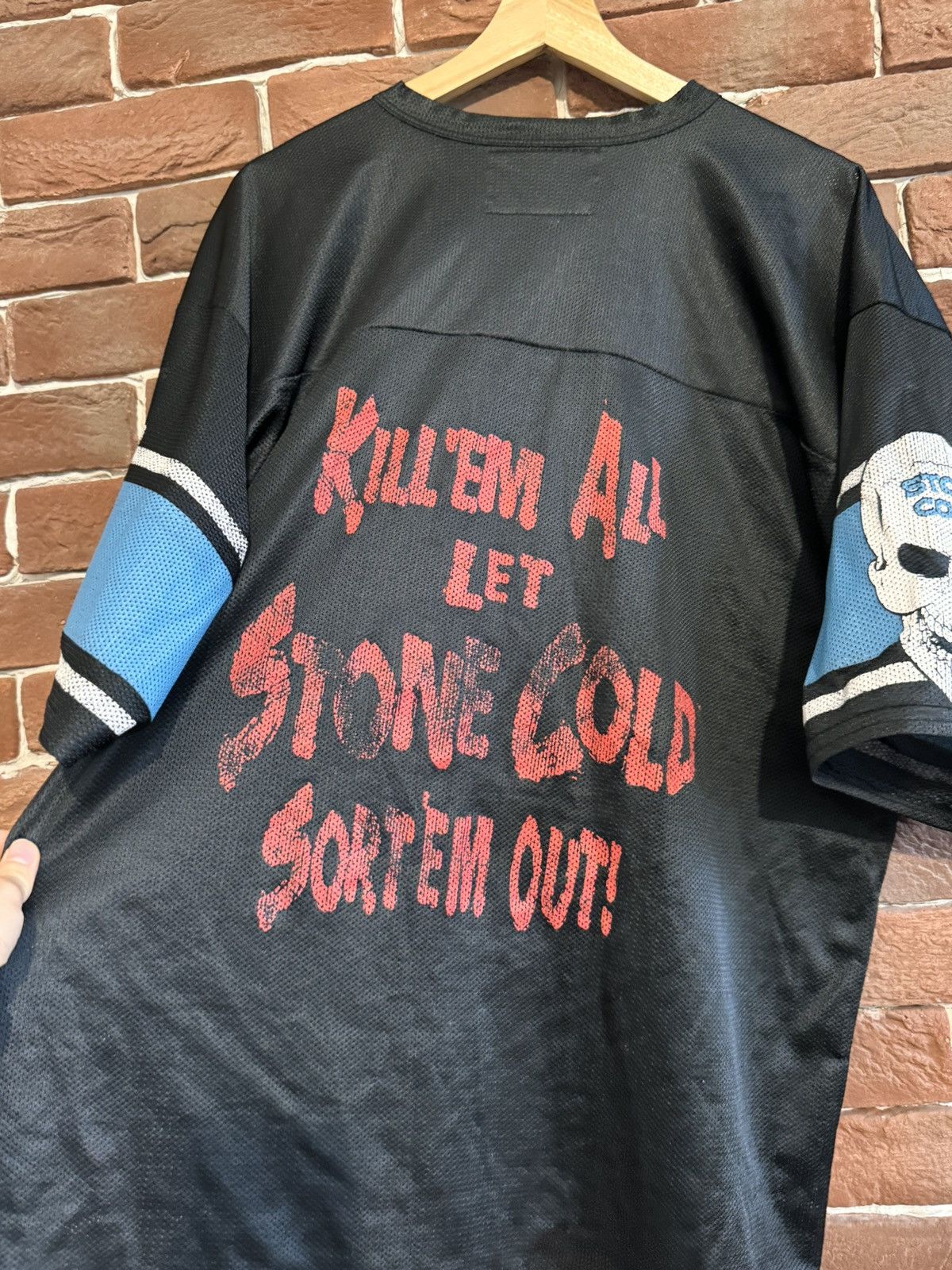 Rap Tees Vintage 90s WWF Stone Cold Steve Austin Snake Jersey L Size US L / EU 52-54 / 3 - 9 Thumbnail