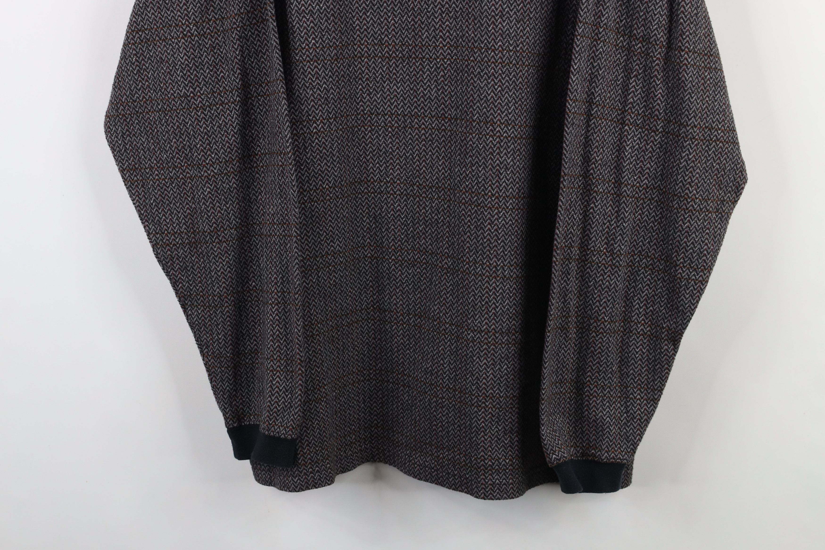 Vintage Vintage 90s Streetwear Herringbone Long Sleeve Rugby Polo Size US XL / EU 56 / 4 - 3 Thumbnail