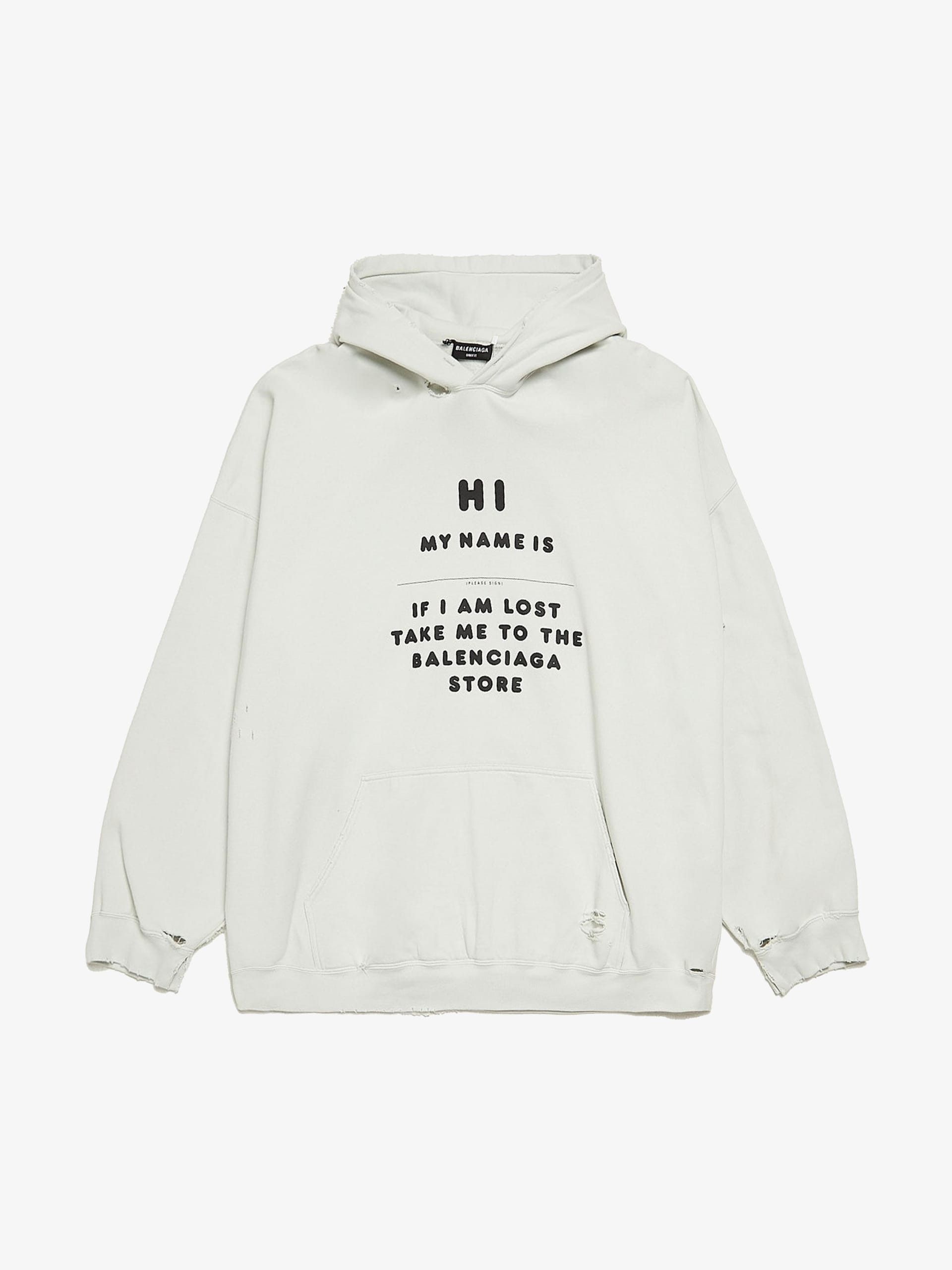 BALENCIAGA my name is demna ジップパーカー Balenciaga 