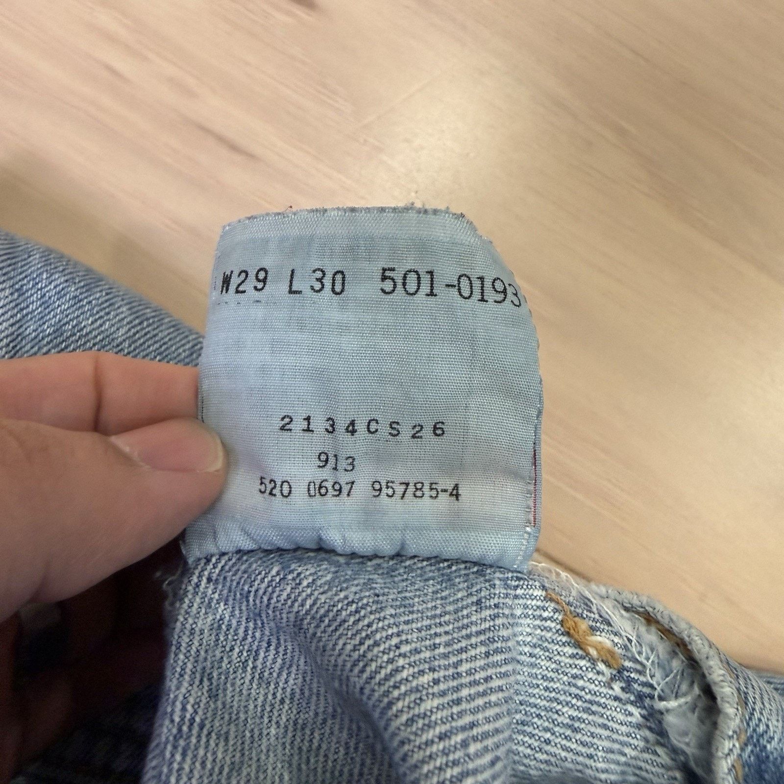 Levi's Vintage Levis 501 Jeans 26 Blue Straight Leg 90s Denim Size US 26 / EU 42 - 8 Thumbnail