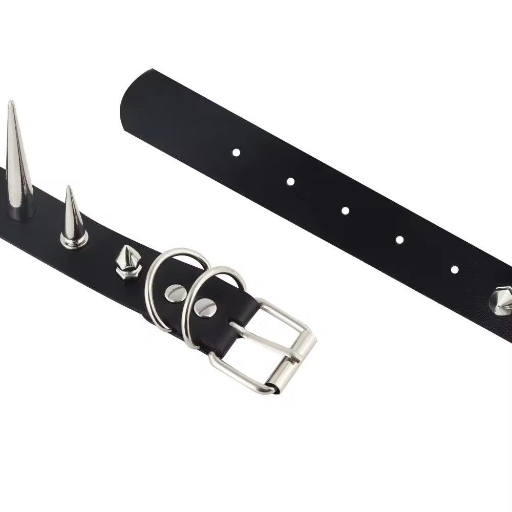 Japanese Brand × Vintage Long Spike Choker Rivet Necklace Size ONE SIZE - 4 Thumbnail