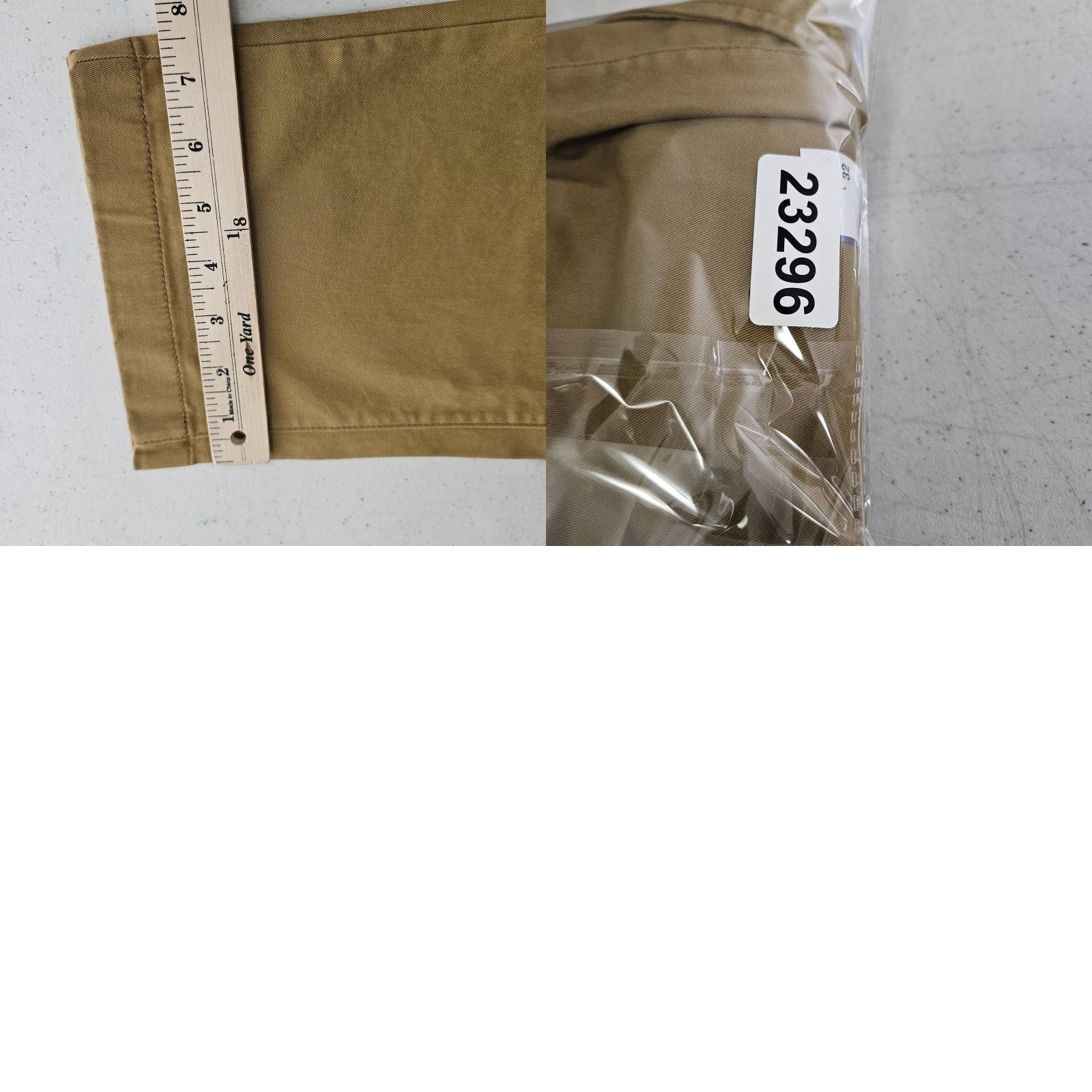Vintage Goodfellow & Co Chino Pants Mens 36x32 Khaki Slim Stretch Flat Front Pockets Zip Fly Button Closure The Every Wear Chino Casual Business Mens Size US 36 / EU 52 - 9 Thumbnail
