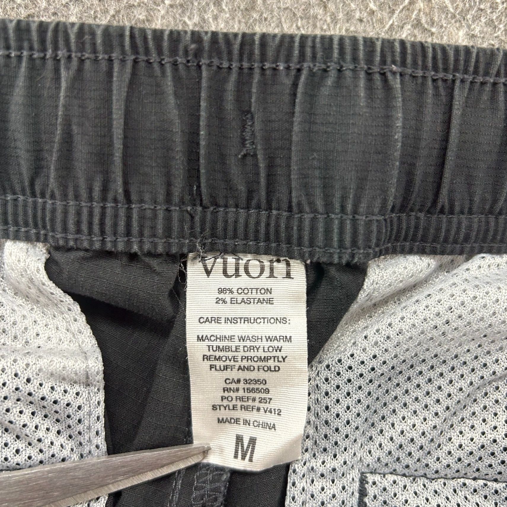 Vuori Vuori Mens M Gray Jogger Pants Cotton Polyester Logo Cargo Pocket Slim Tapered Modern Comfort Everyday Size US 31 - 7 Thumbnail