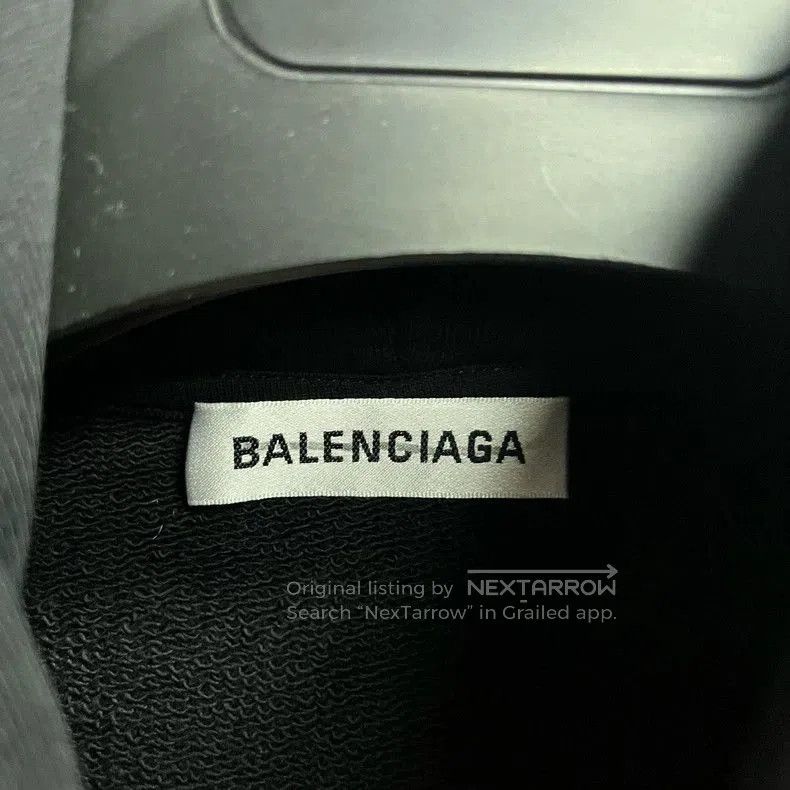 Balenciaga Balenciaga Black Logo Print Hoodie. Size US S / EU 44-46 / 1 - 3 Thumbnail