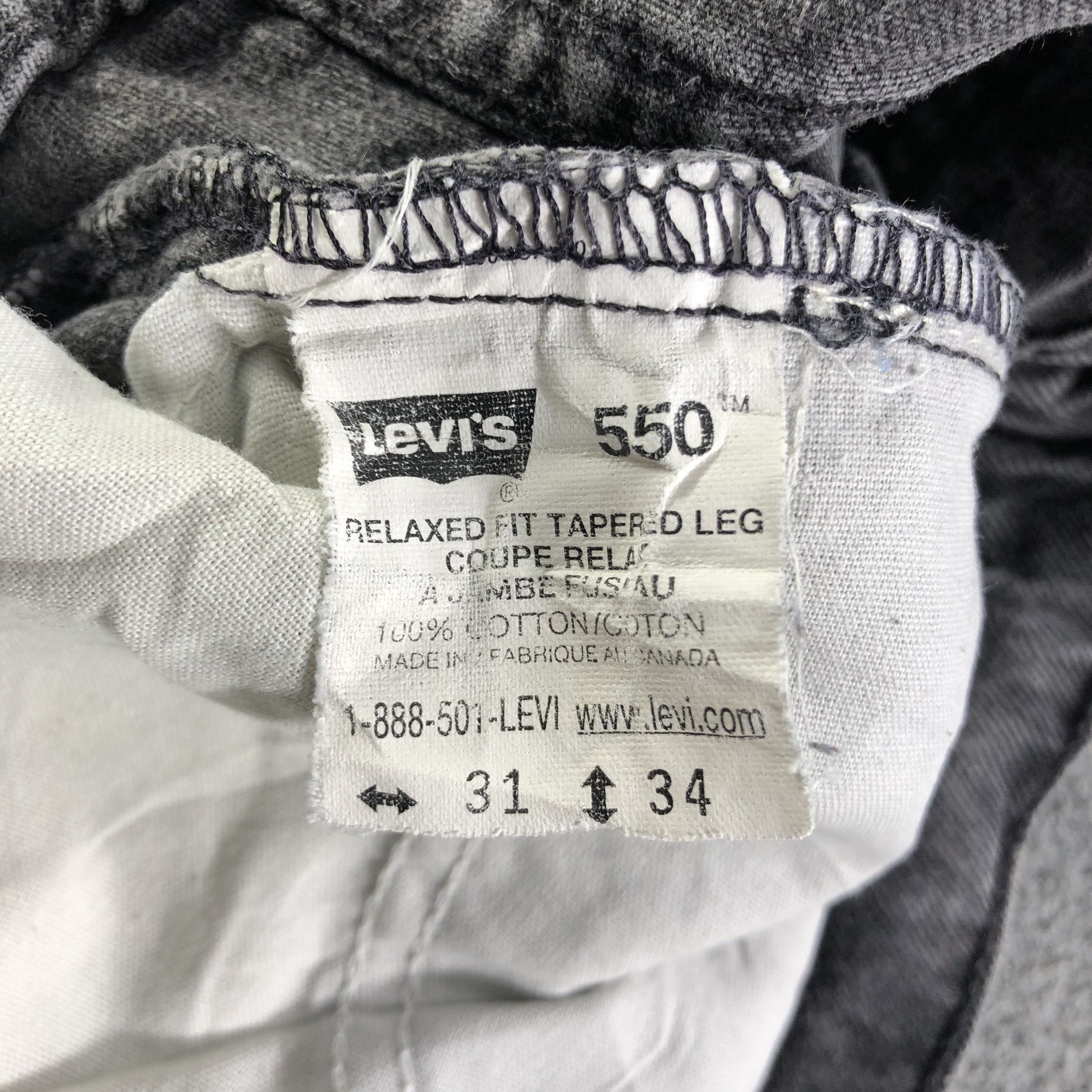 Levi's Vintage 90s Levis 550 Jeans-J3015 Size US 30 / EU 46 - 10 Thumbnail