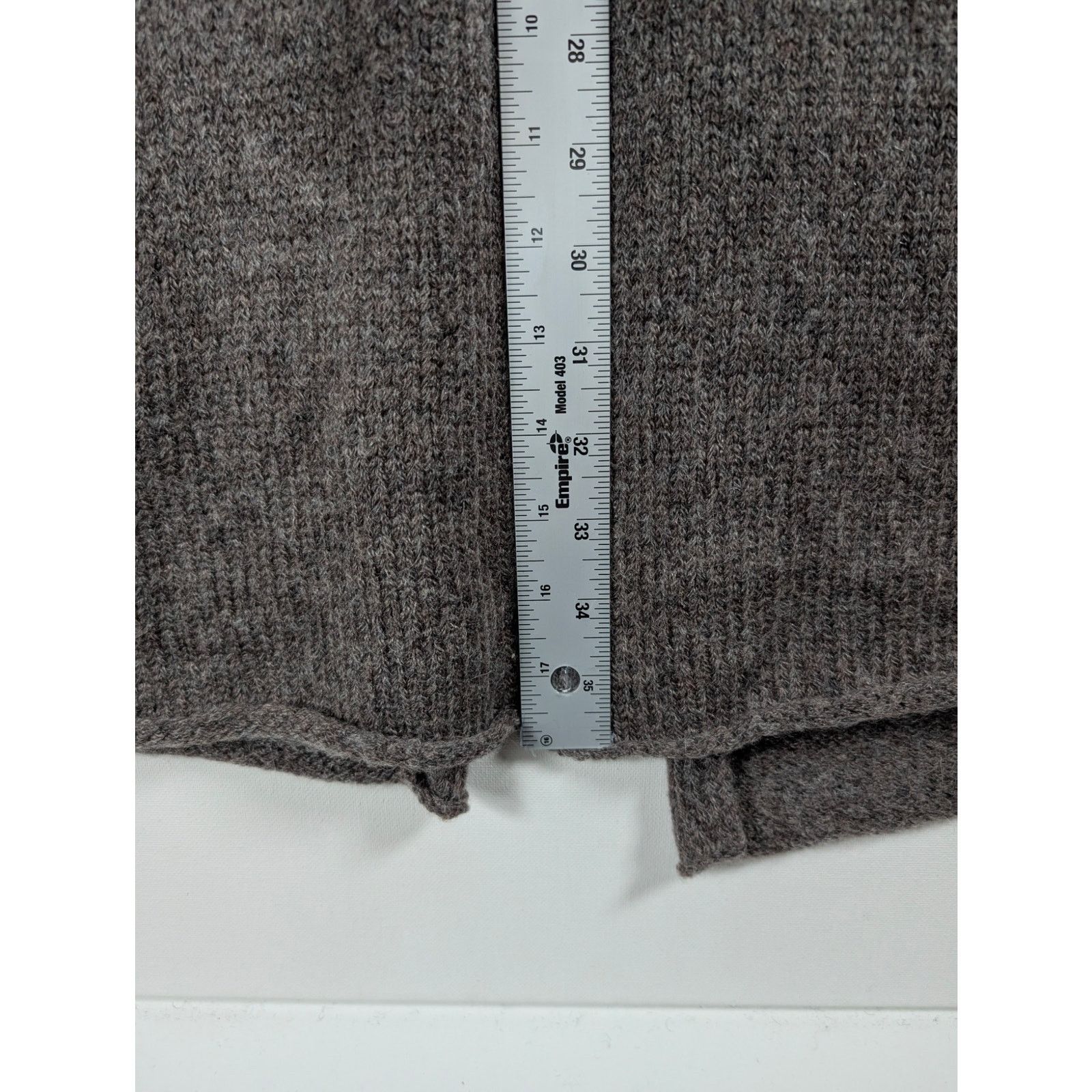 Eileen Fisher Eileen Fisher Petite Long Cardigan Gray Wool Blend Sweater Size L / US 10 / IT 46 - 8 Thumbnail