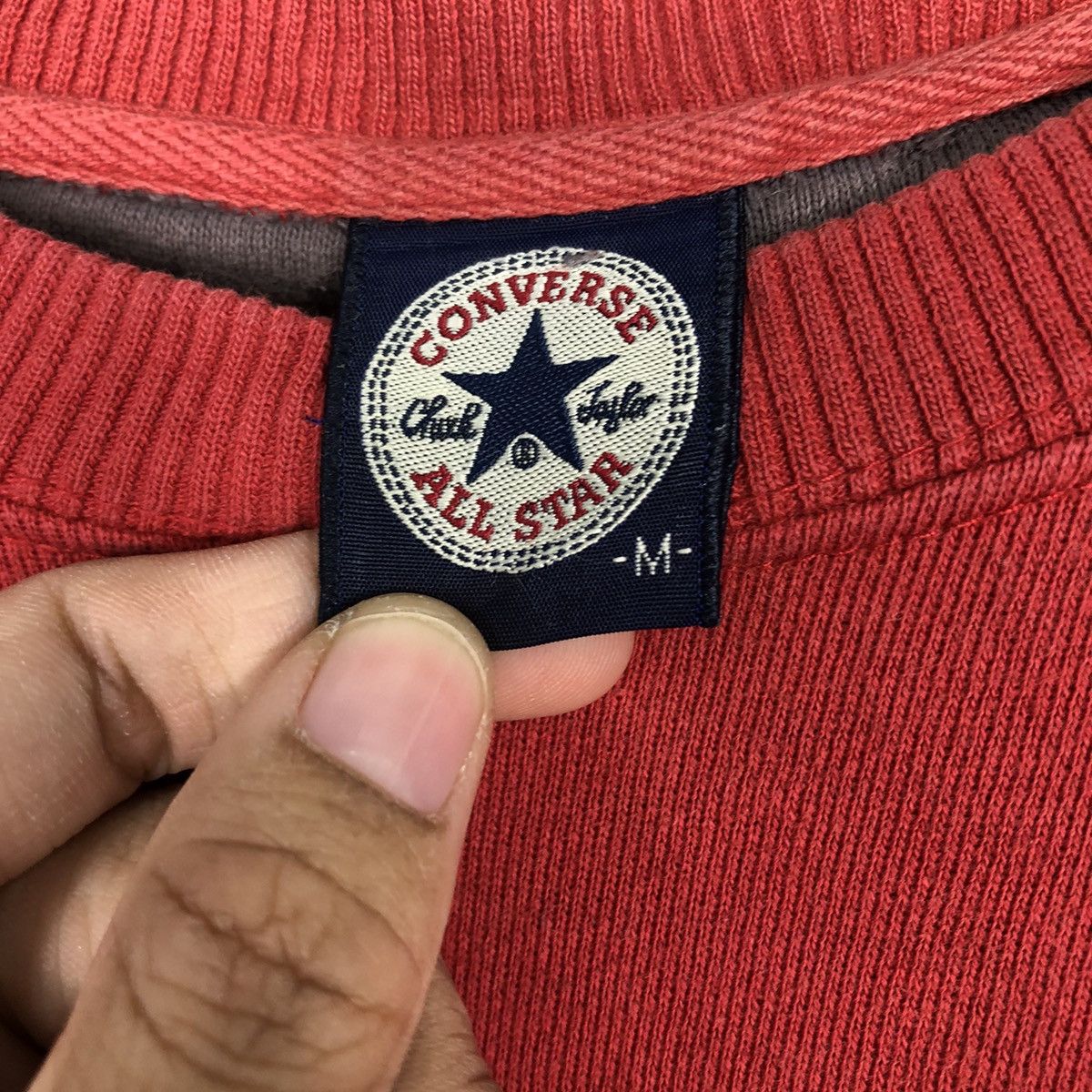 Japanese Brand 📌Vintage Sweatshirt Converse All Star Big Logo Size US M / EU 48-50 / 2 - 14 Thumbnail