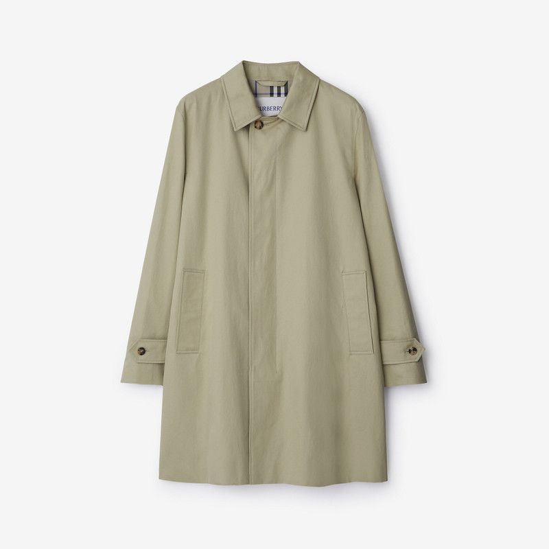 Burberry o1w1db10326 Long Gabardine Car Coat in Light Green Size US M / EU 48-50 / 2 - 1 Thumbnail