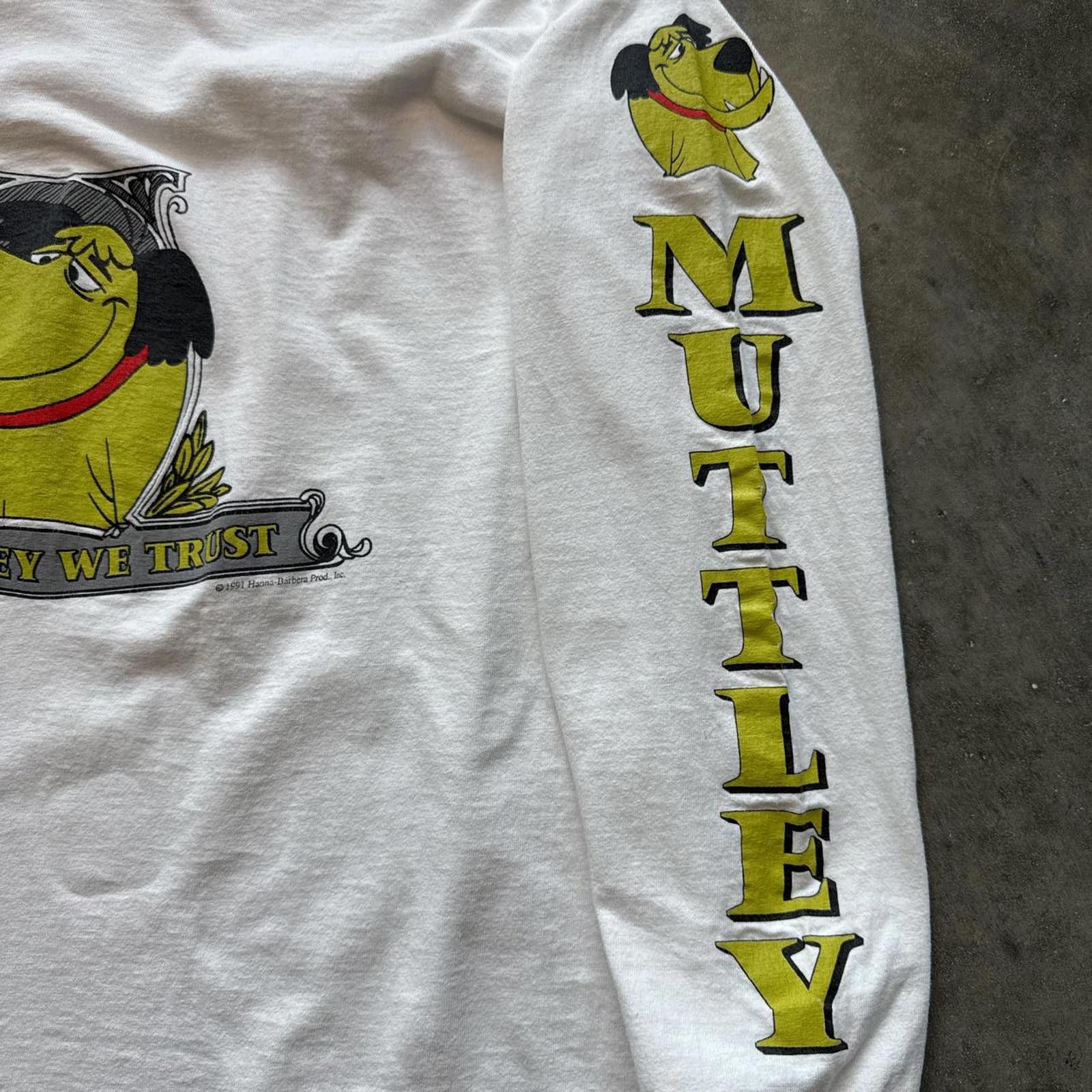 Anvil In Muttley We Trust Vintage Cartoon 1991 Long Sleeve T-Shirt Size US M / EU 48-50 / 2 - 5 Thumbnail