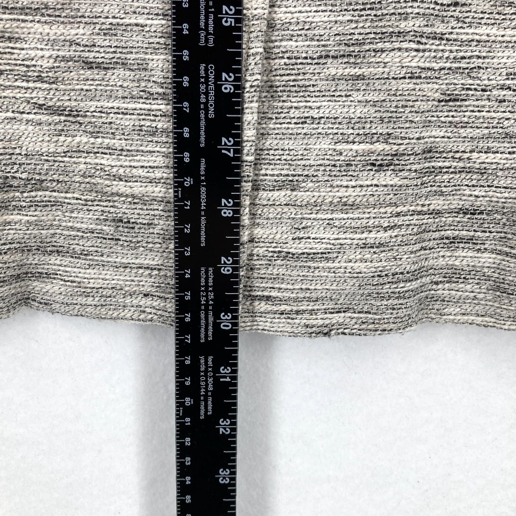 Eileen Fisher VINTAGE Eileen Fisher Coat XS Textured Knit Cotton Blend Snap Front Pockets Gray Striped Overcoat Womens XS Size XS / US 0-2 / IT 36-38 - 7 Thumbnail