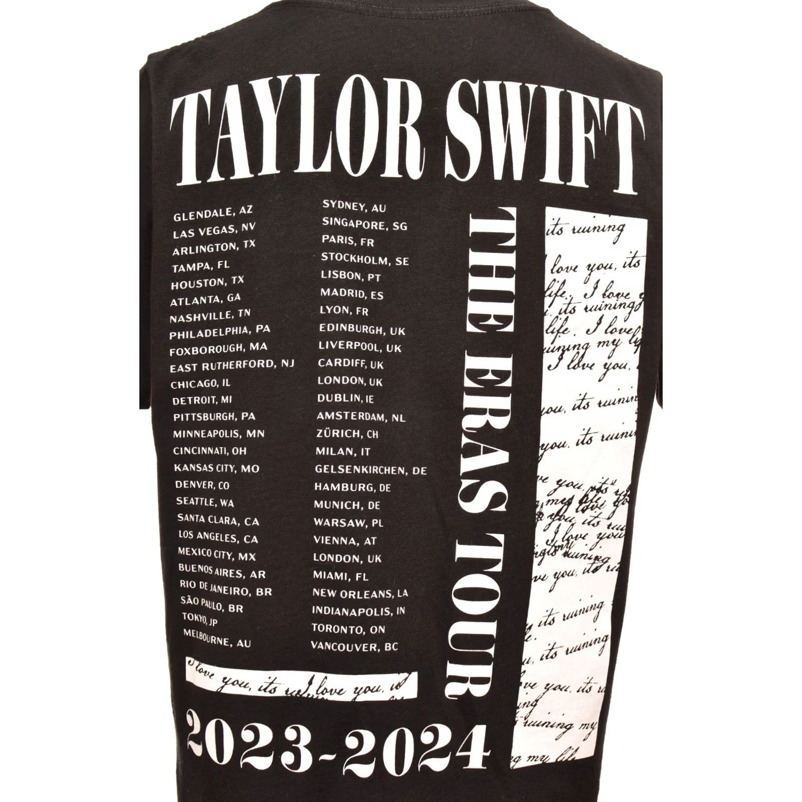Vintage DDP Taylor Swift Eras Tour 2023/2024 T-Shirt Tee Size S Men Black Shirt XS-? Size US S / EU 44-46 / 1 - 5 Thumbnail