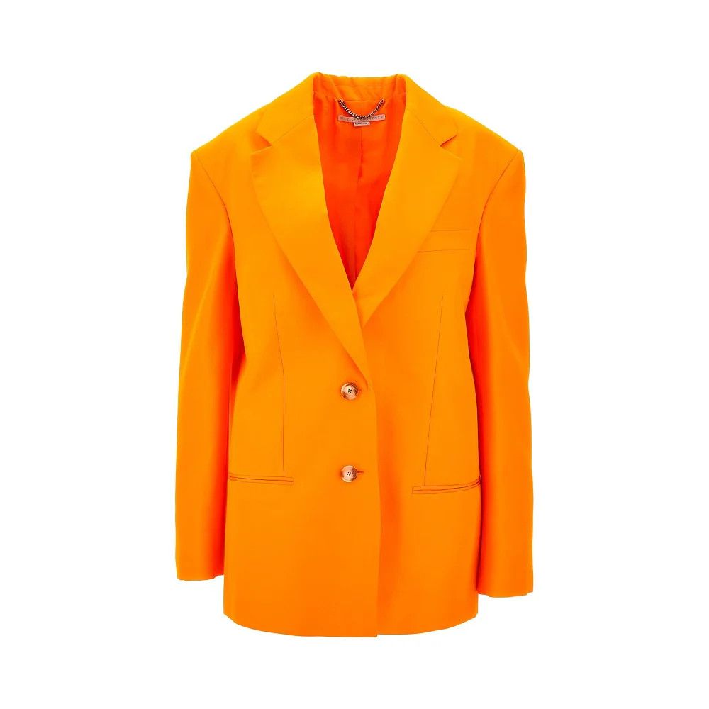 Stella McCartney o1s22i1n1024 Eco-Friendly Single-Breasted Blazer in Orange Size S / US 4 / IT 40 - 1 Thumbnail