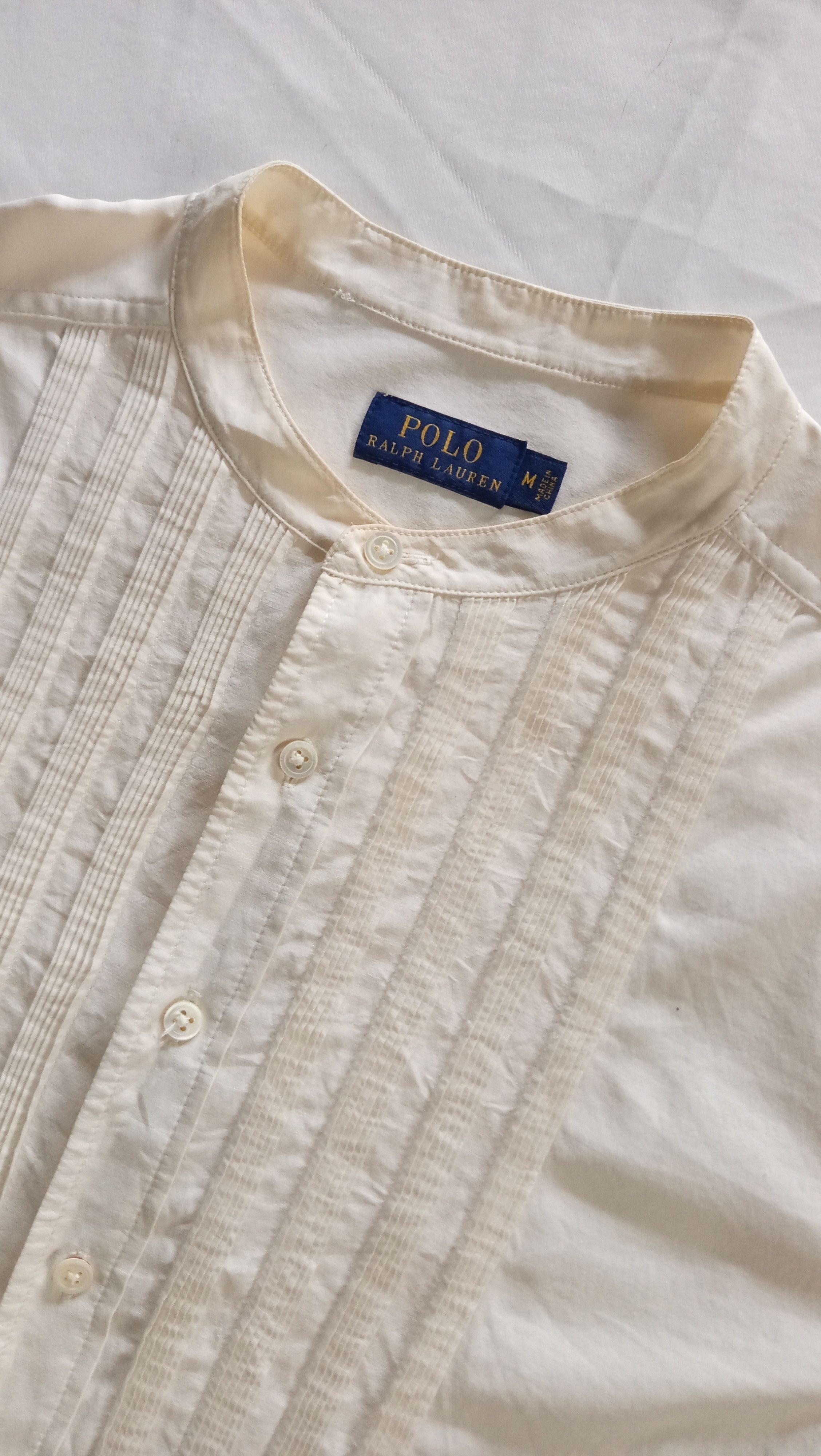Polo Ralph Lauren Polo Ralph Lauren Pleated Bib Tuxedo Shirt Band Collar Size US M / EU 48-50 / 2 - 3 Thumbnail