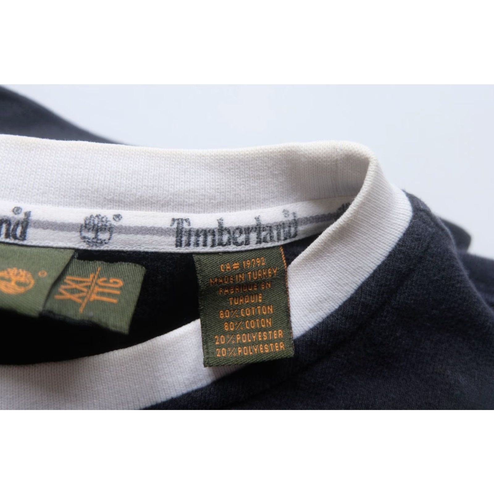 Timberland VINTAGE Timberland Sweatshirt Crewneck Black XL Men’s 2004 Y2K Logo Graphic Print Heavyweight Fleece Pullover Size US XL / EU 56 / 4 - 5 Thumbnail