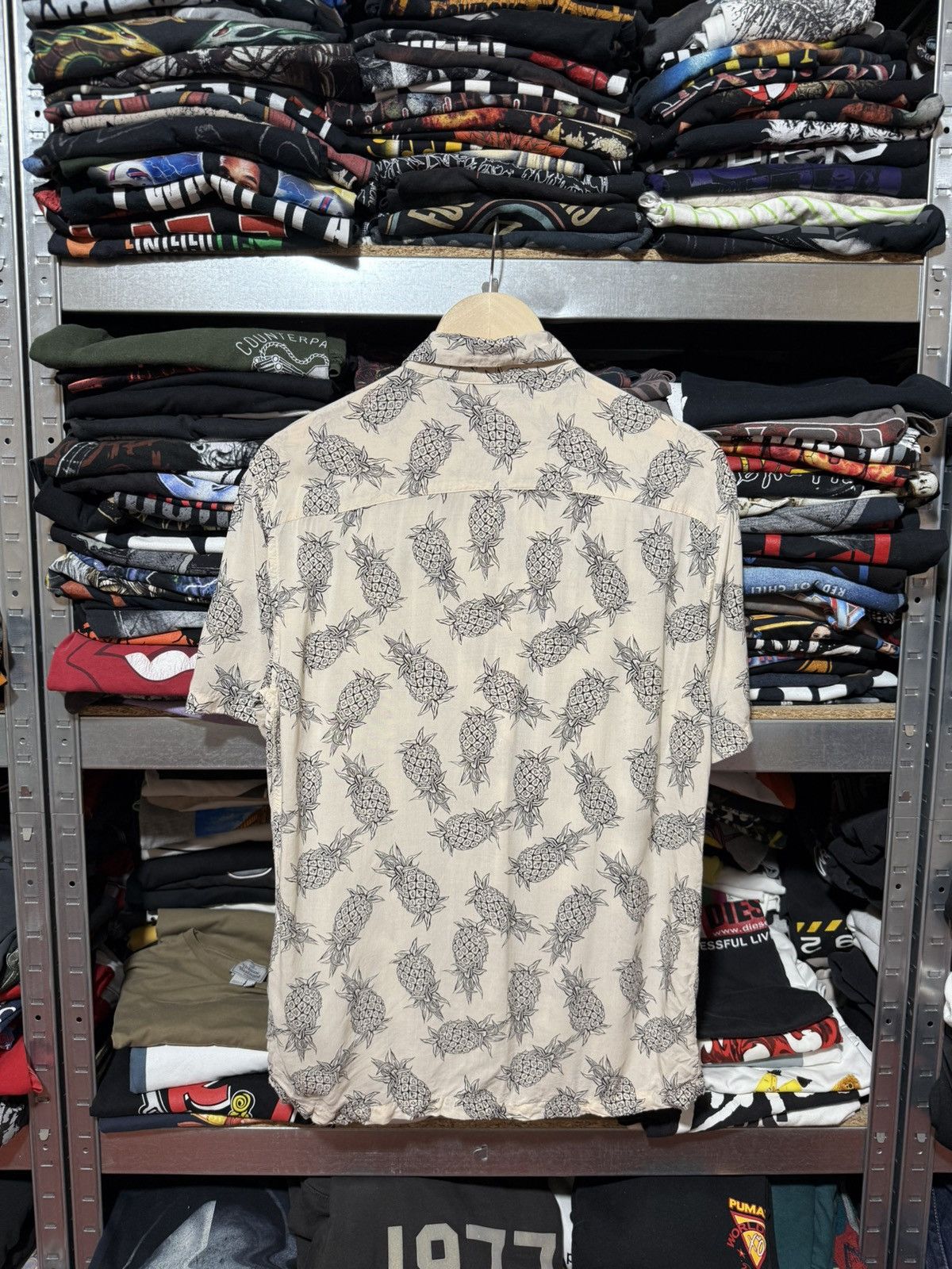 Allsaints Allsaints Ananas AOP Button Shirt Pineapple Summer Party Y2K Size US S / EU 44-46 / 1 - 2 Thumbnail