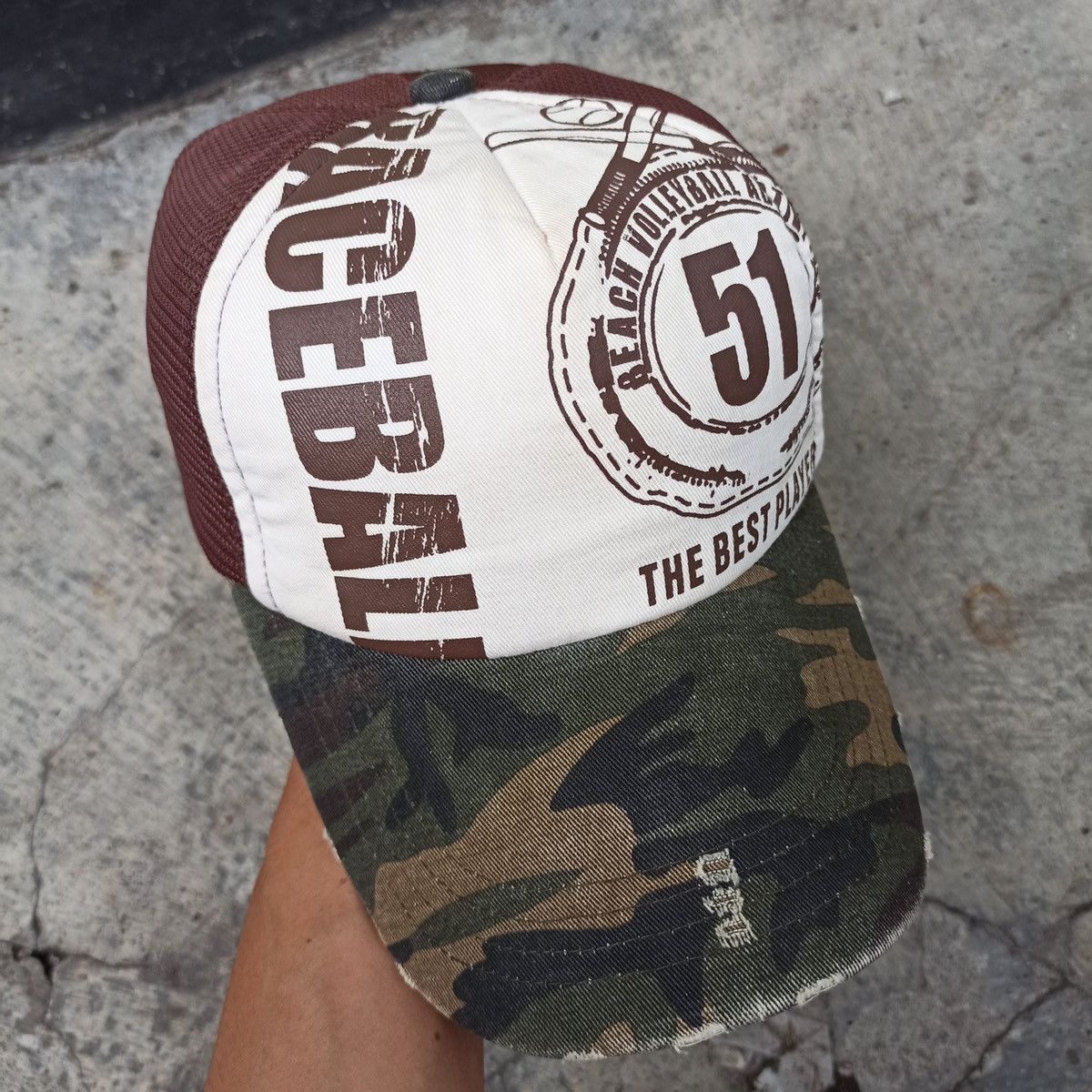 14th Addiction Distressed camo visor Beach ball 58 Size ONE SIZE - 7 Thumbnail