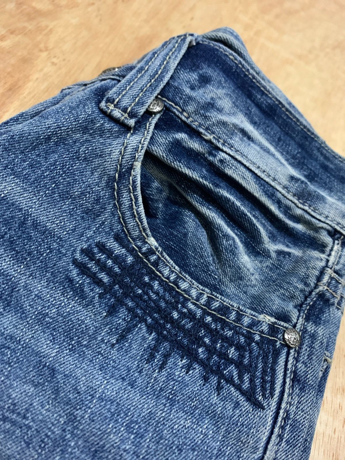 If Six Was Nine × Japanese Brand × Le Grande Bleu (L.G.B.) Distressed Denim Painter Ifsixwasnine Lgb Style Size US 28 / EU 44 - 6 Thumbnail