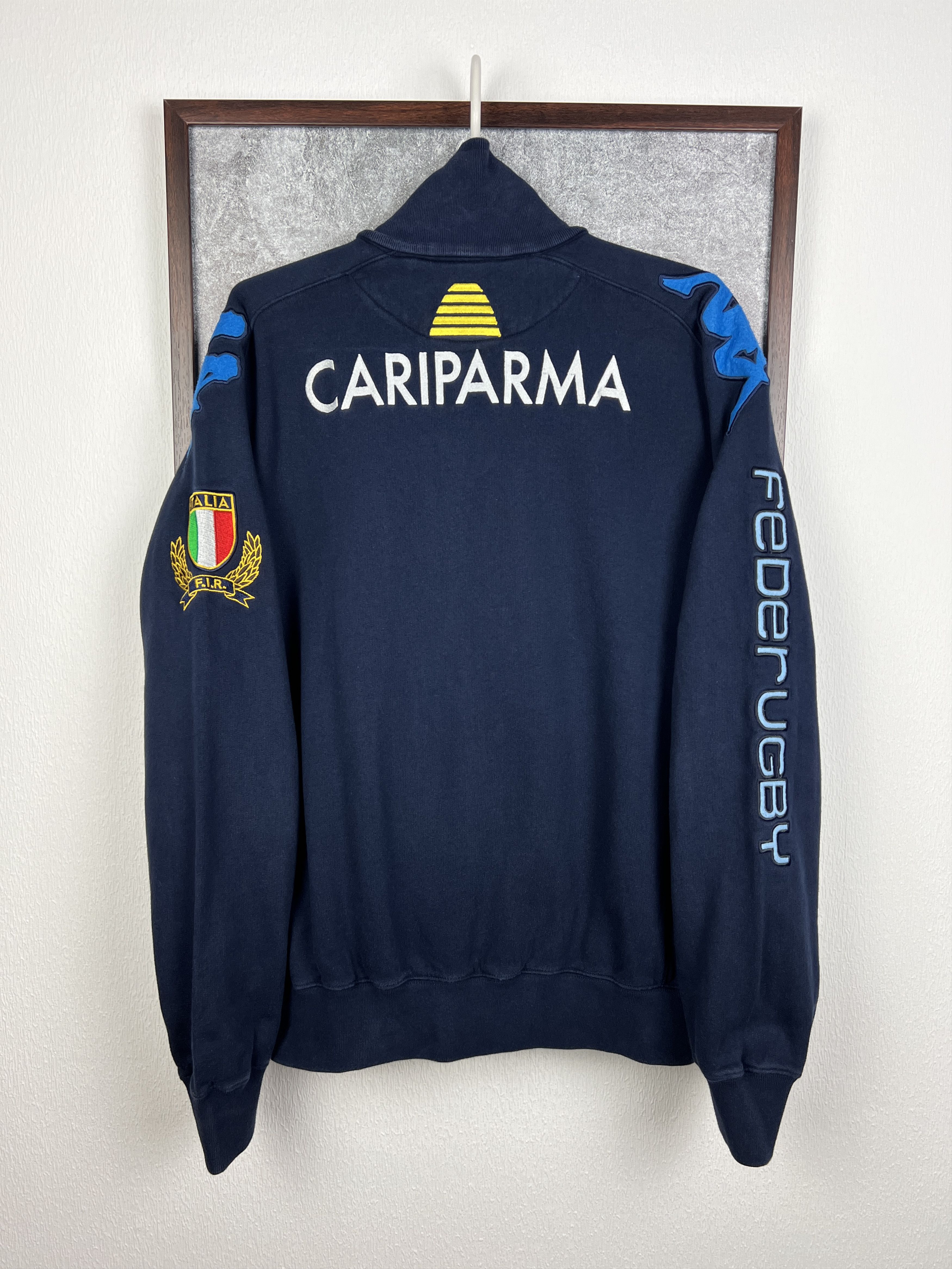 Kappa Vintage Italy Rugby Union Jacket Track Top National Rare Size US M / EU 48-50 / 2 - 10 Thumbnail