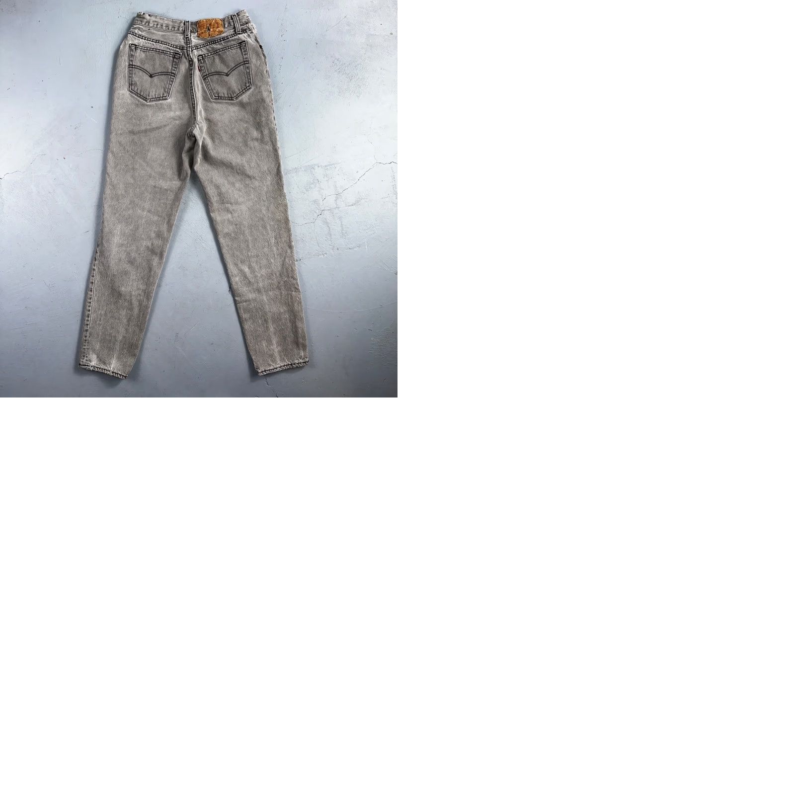 Levi's VINTAGE Levis 501 XX 90s USA Straight Leg Jeans Black Faded Grey Wash 25x30 Size 42" / US 20 - 10 Thumbnail