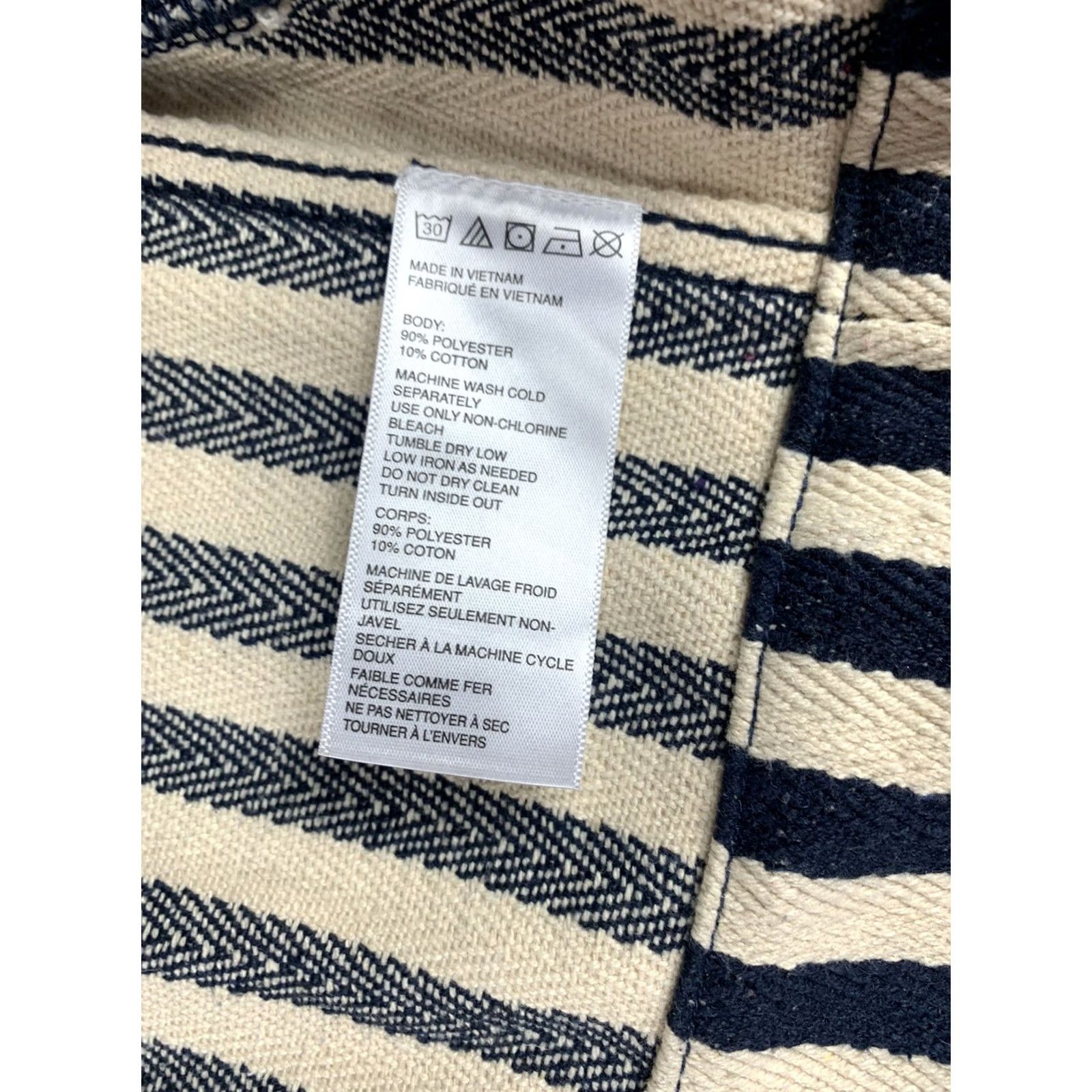 Urban Outfitters urban outfitters Women Small heavy Blue White Stripes work shirt Jacket Size S / US 4 / IT 40 - 4 Thumbnail