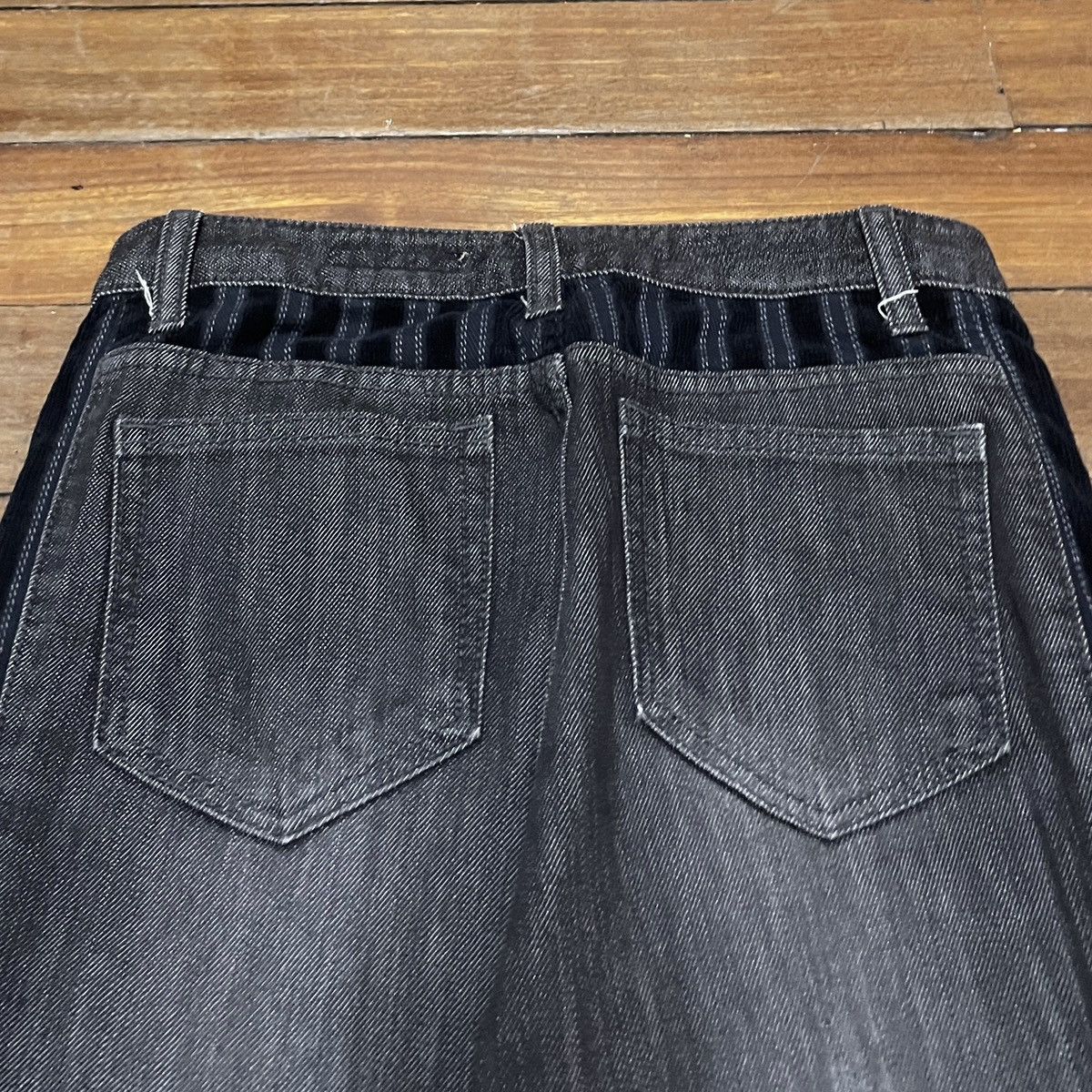 If Six Was Nine × Japanese Brand × Vintage Very Rare Vintage Japanese Brand Renault Flared Jeans 1990s Size US 29 - 4 Thumbnail