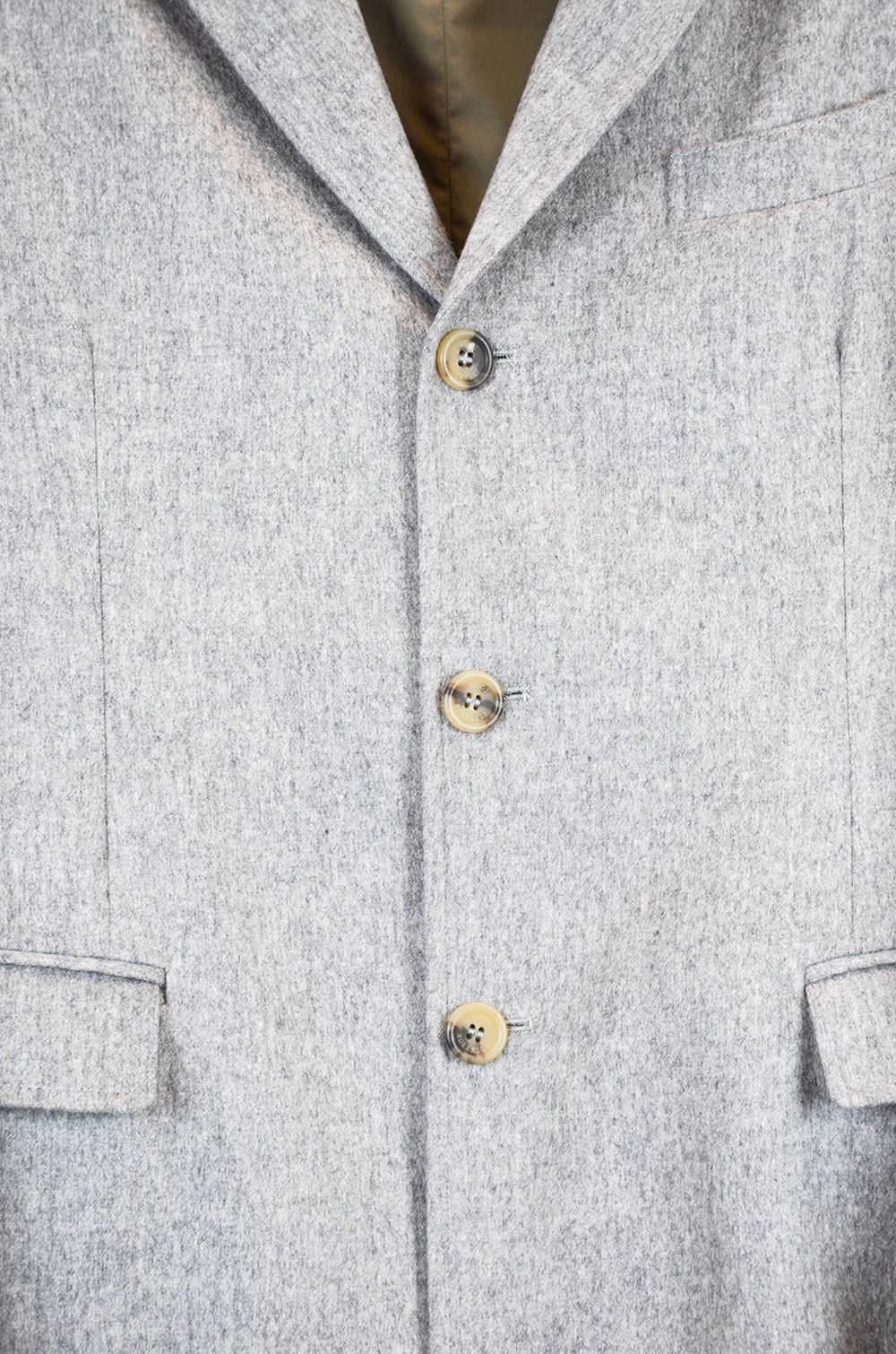 Luigi Borrelli Luigi Borrelli Napoli Grey Wool Coat - Size 50 Size US M / EU 48-50 / 2 - 6 Thumbnail