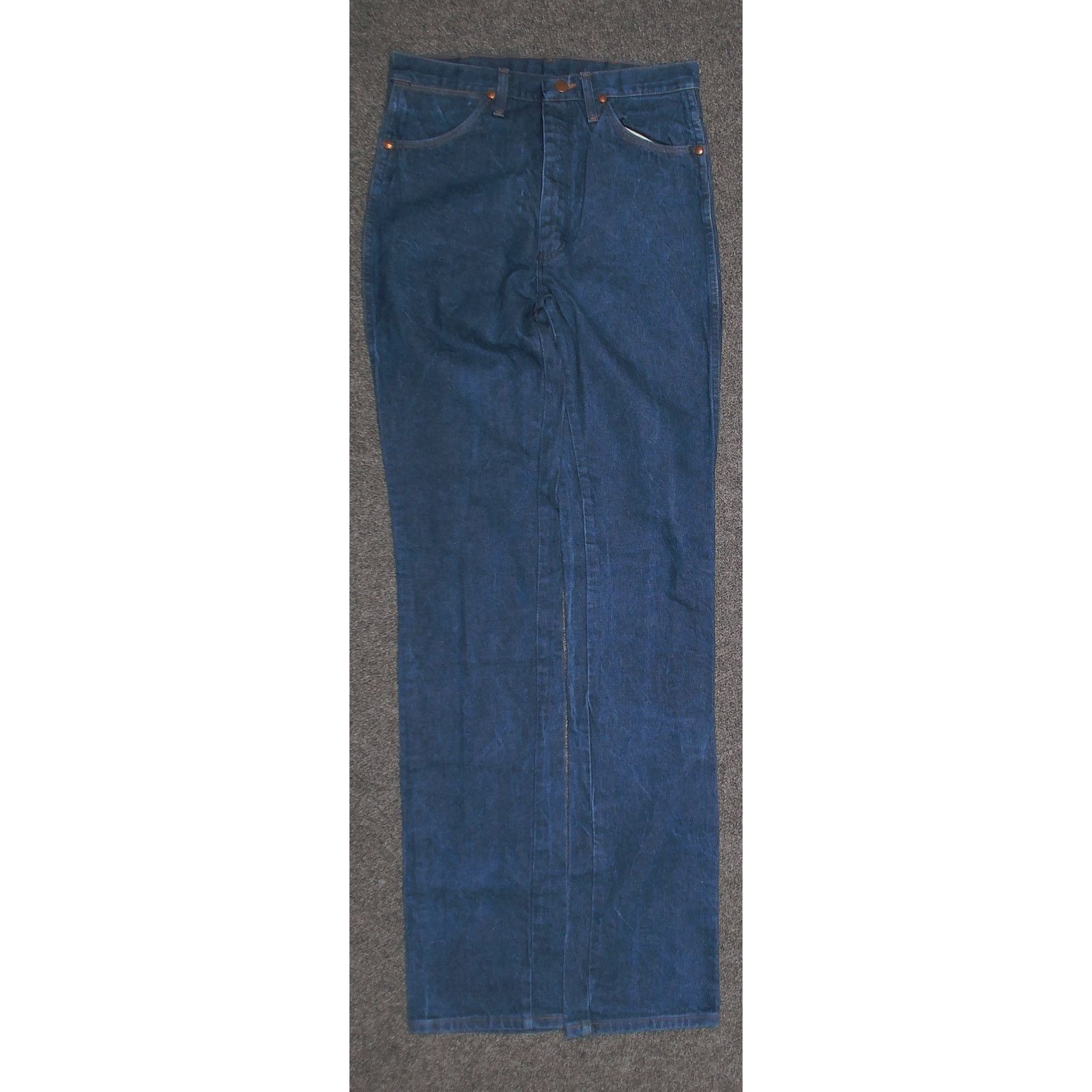 Wrangler VTG 90s Made in USA Wrangler 936DEN Dark Wash (Stacks) 32x40 Size US 32 / EU 48 - 3 Thumbnail