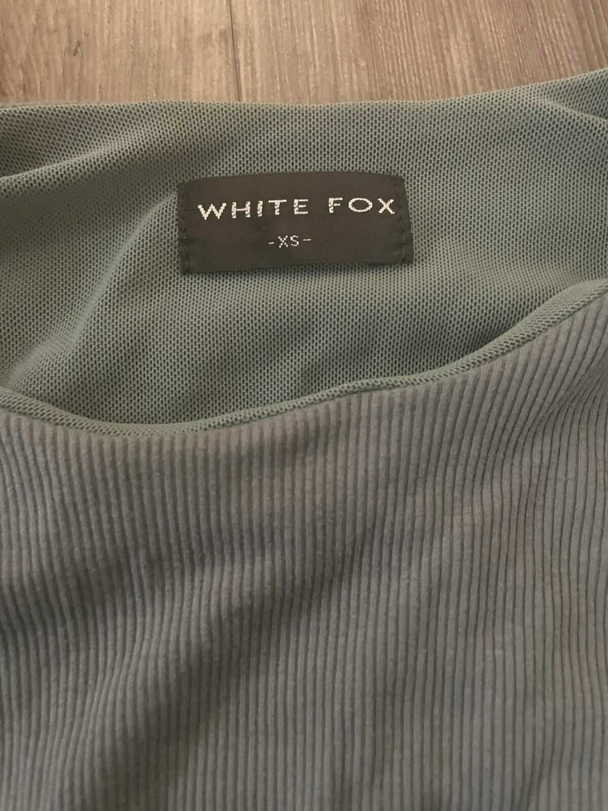 Other White Fox Long Sleeve Ribbed Body Suit XS Sage Green Size XS / US 0-2 / IT 36-38 - 2 Thumbnail