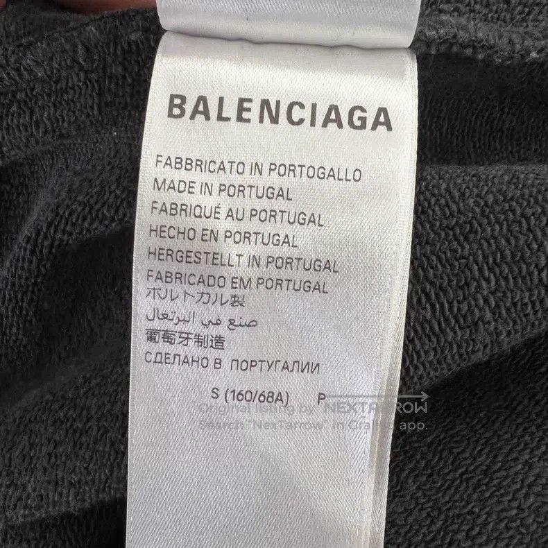 Balenciaga Balenciaga size S Embroidered Emblem Relaxed Washed Trouse Size US 27 - 6 Thumbnail