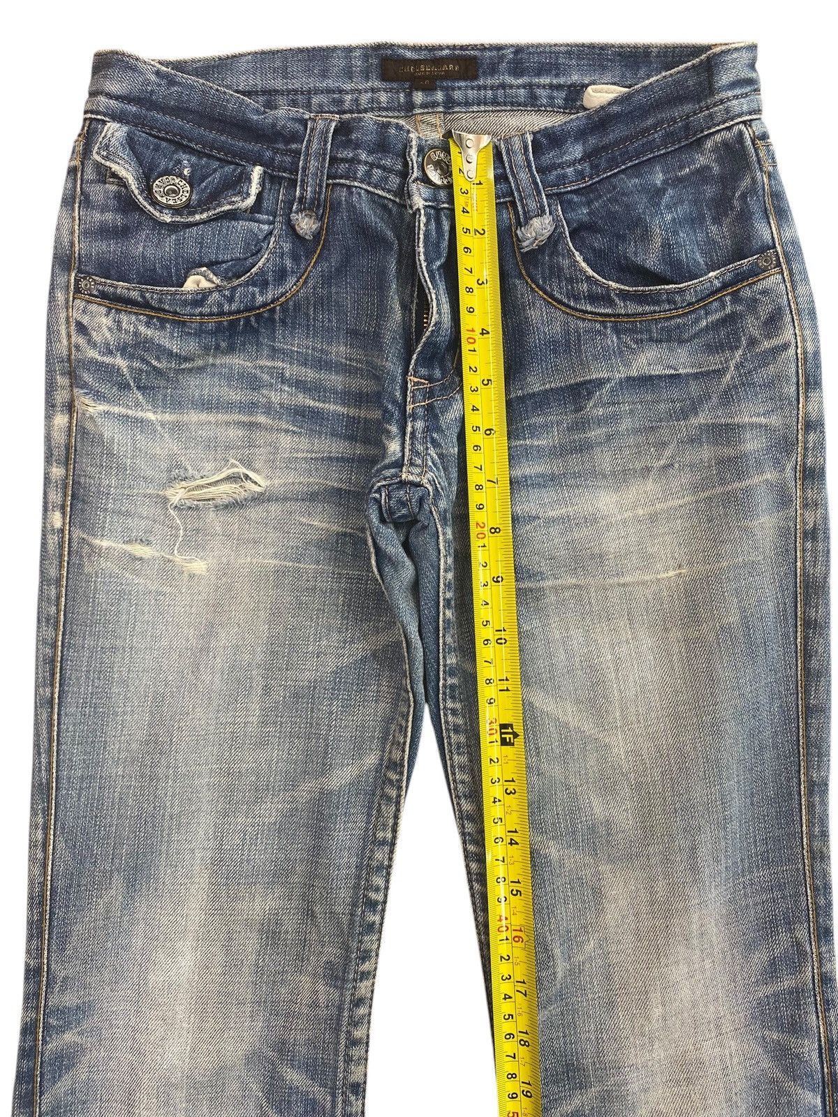 Japanese Brand Japanese Brand Grunde Faded Wash Style Flare Jeans Size US 27 - 6 Thumbnail