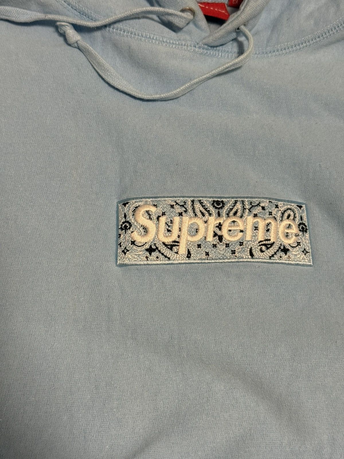Supreme Supreme blue bandana paisley box logo hooded sweatshirt Size US XL / EU 56 / 4 - 6 Thumbnail
