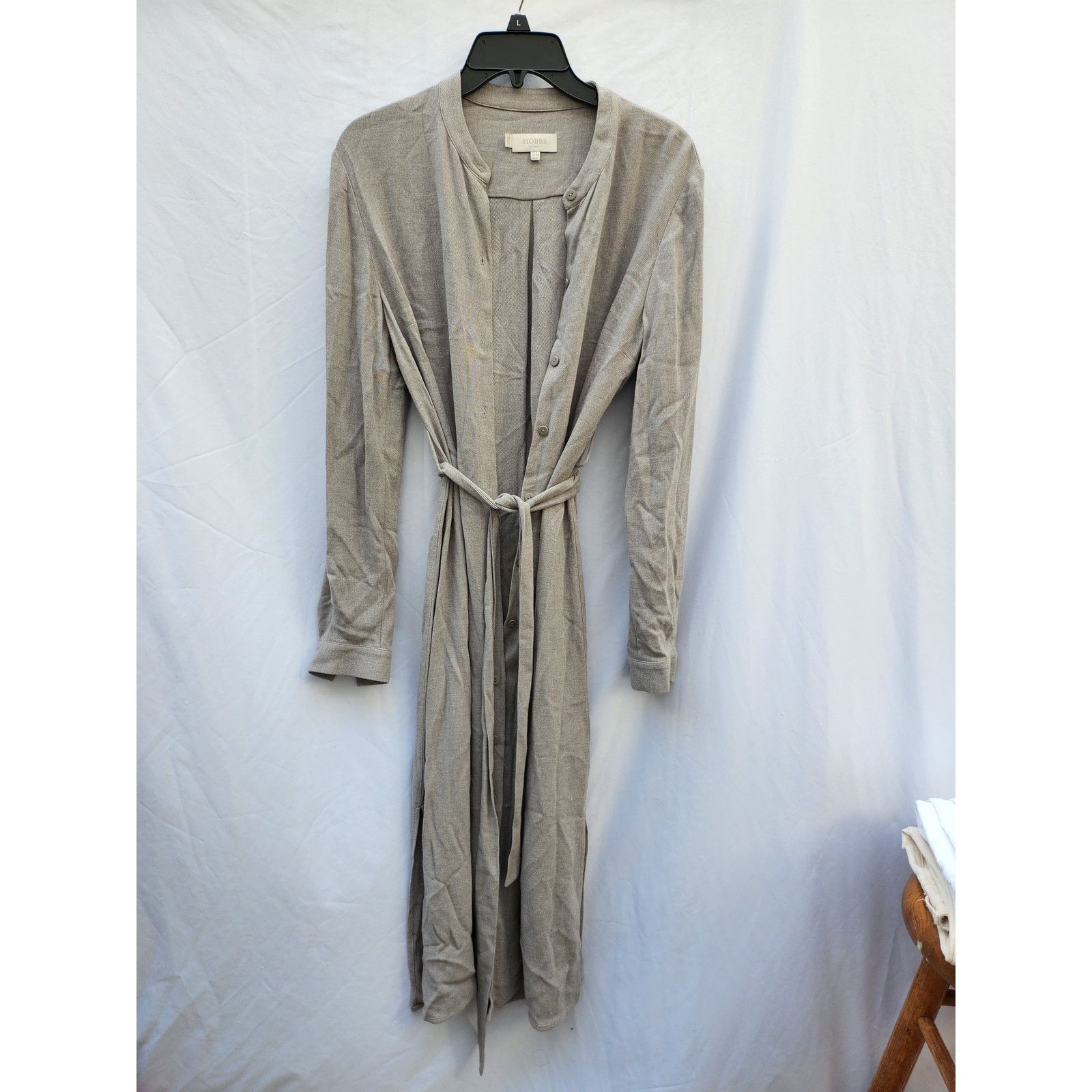 Hobbs London Hobbs London Wool-Blend Belted Shirtdress Women's 4 Size S / US 4 / IT 40 - 2 Thumbnail