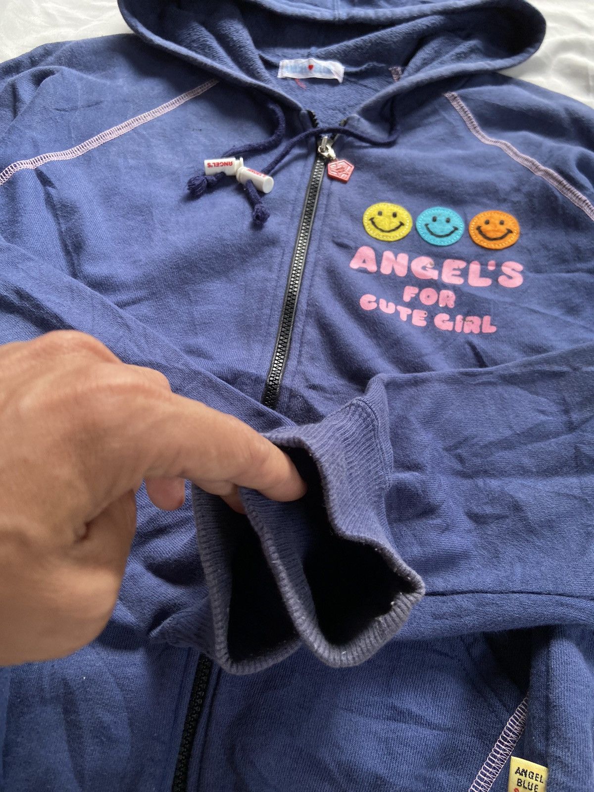 Angel Blue ANGELS BLUE POP & CUTE HAVE A NICE SMILE ZIP HOODIE Size US S / EU 44-46 / 1 - 9 Thumbnail