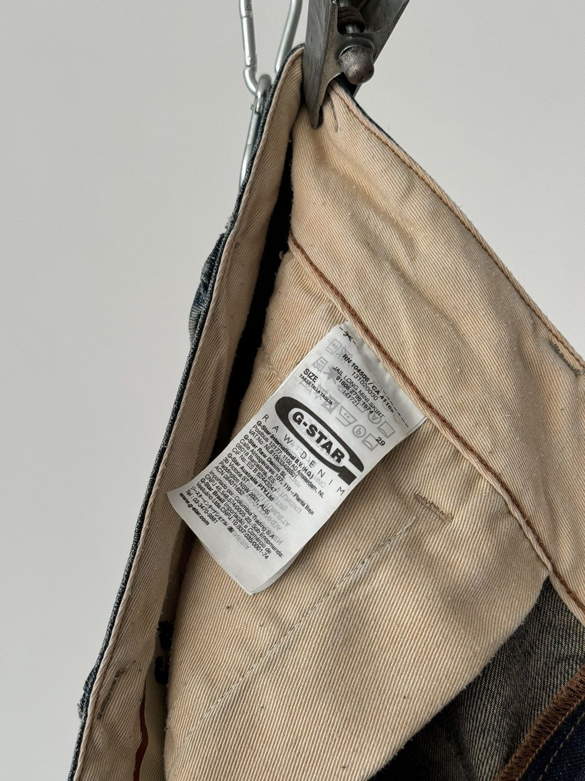 G-Star × Japanese Brand G-Star RAW Jail Long Women’s Mini Jeans Skirt Size 26" / US 2 / IT 38 - 5 Thumbnail