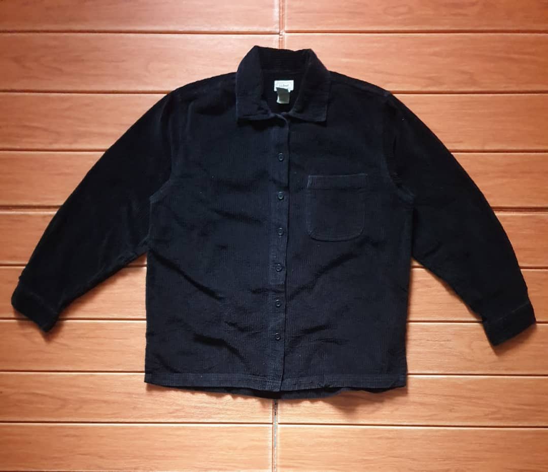 L.L. Bean L.L. BEAN Cudroy black colour button ups shirt Size M / US 6-8 / IT 42-44 - 1 Thumbnail
