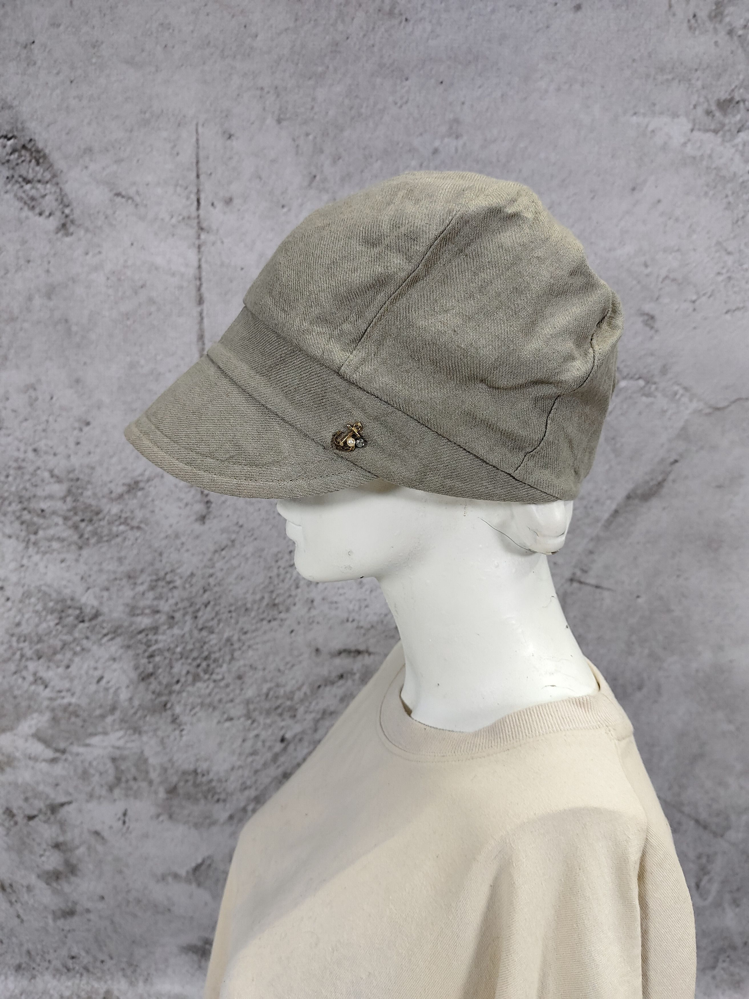 CA4LA 2000s CA4LA🇯🇵Minimalis Streetwear Linen Marine Newsboy Cap Size ONE SIZE - 1 Thumbnail