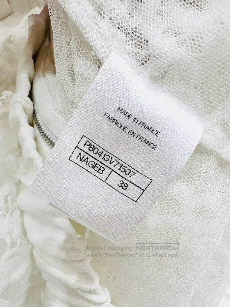 Chanel Chanel 25B white lace hooded jacket Size XS / US 0-2 / IT 36-38 - 6 Thumbnail