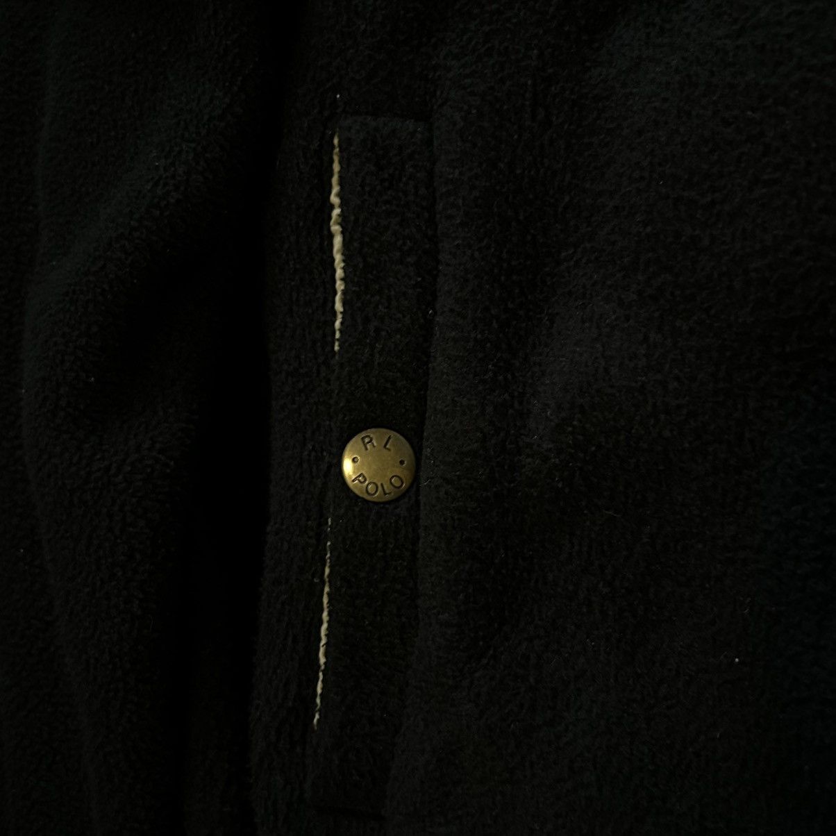 Polo Ralph Lauren × Vintage 90S Polo Ralph Lauren PRL Fleece Basic Sherpa Light Jacket Size US L / EU 52-54 / 3 - 3 Thumbnail