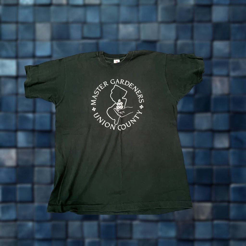 Fruit Of The Loom VINTAGE Master Gardeners Union County T-Shirt Fruit of the Loom USA Mens XL Green Short Sleeve Single Stitch USA Size US XL / EU 56 / 4 - 1 Thumbnail