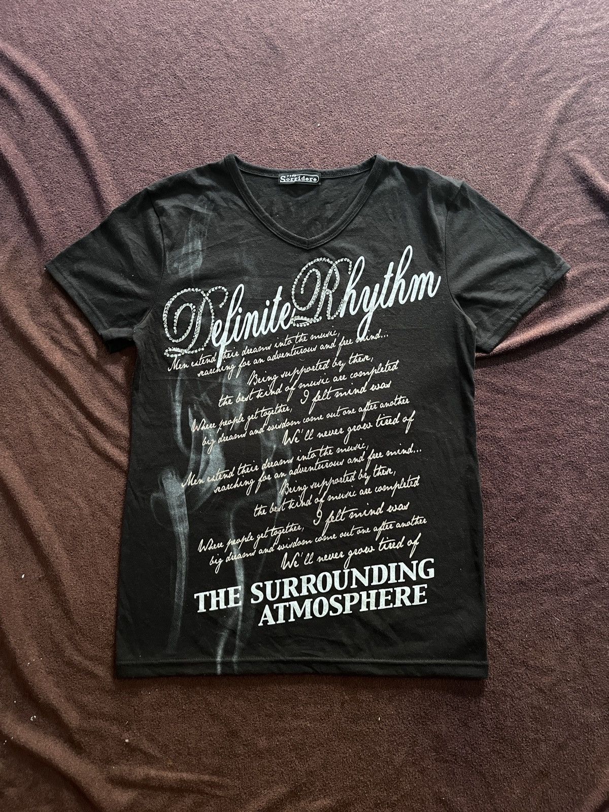 Japanese Brand Japanese Sorridere Poem Smoke tees Size US S / EU 44-46 / 1 - 1 Thumbnail