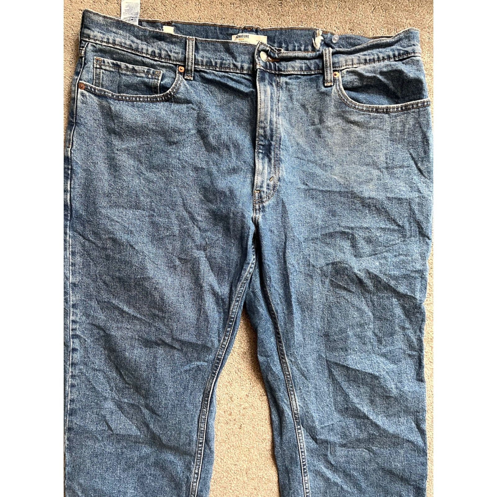 Vintage Signature by Levi Strauss & Co. Jeans Mens Size 42x30 Relaxed Fit Blue Size US 42 / EU 58 - 3 Thumbnail