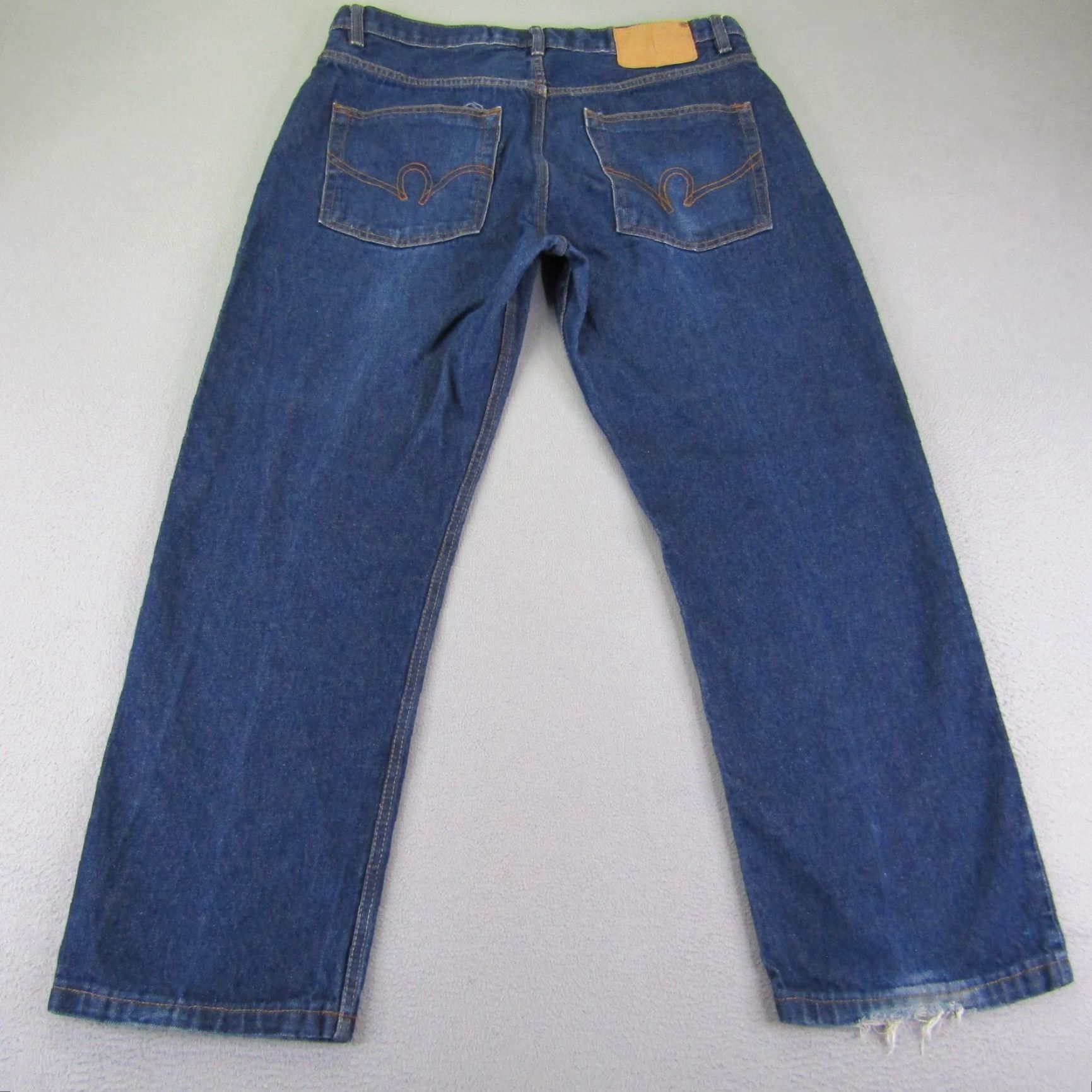 Rocawear VINTAGE Rocawear Jeans Mens 36x30 Blue Denim Straight Leg Dark Wash Y2K Pants Jeans Size US 35 - 4 Thumbnail