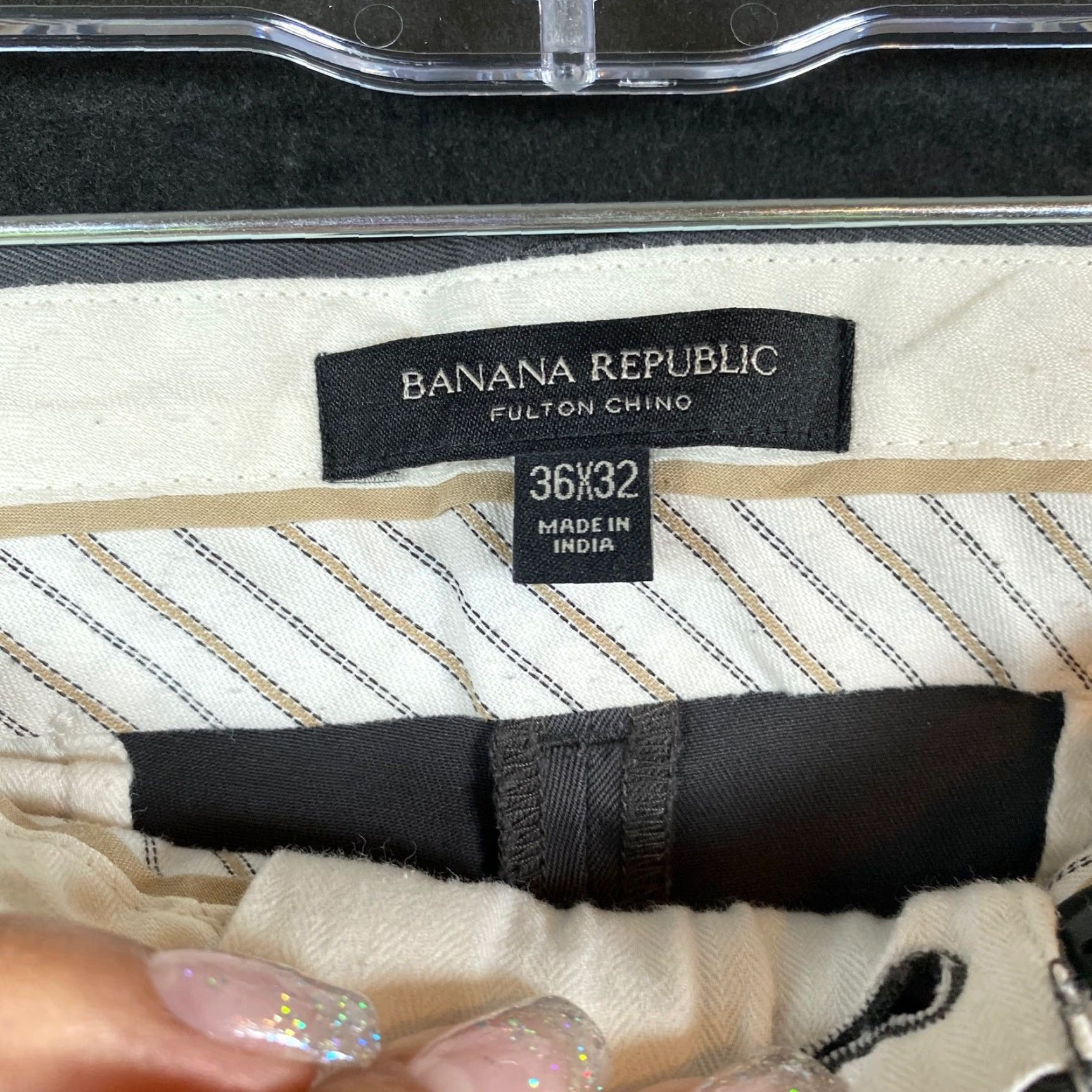 Banana Republic Banana Republic Mens Pants Gray Fulton Chino Cotton Stretch 36x32 37x31 Regular Straight Front Pocket Slash Pocket Size US 36 / EU 52 - 5 Thumbnail