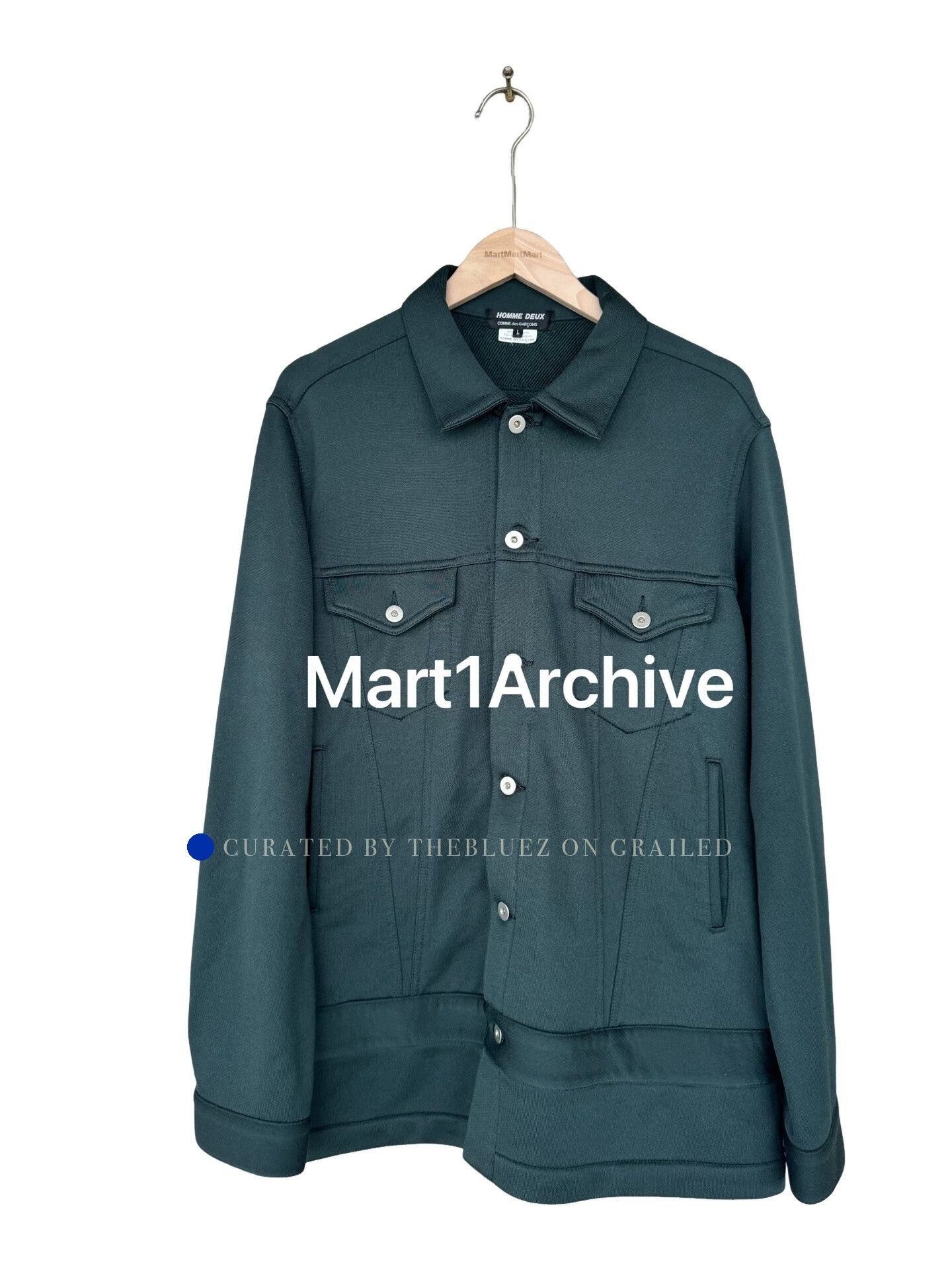 Comme des Garcons Green Button-Up Light Jacket Size L Size US L / EU 52-54 / 3 - 1 Thumbnail