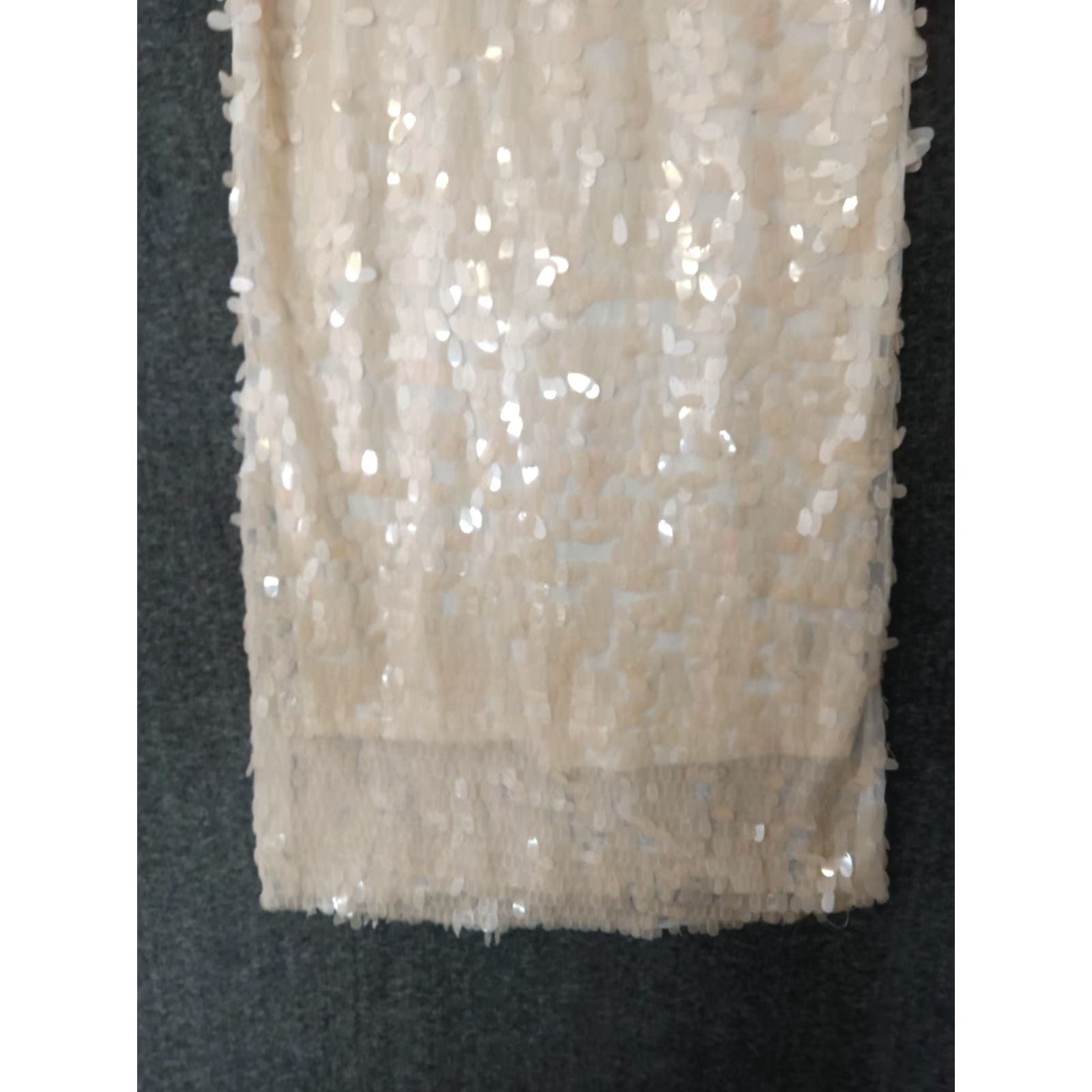 CO Ark & Co Women's Mini Sequin Lined Sleeveless Dress Beige Size S Size S / US 4 / IT 40 - 4 Thumbnail