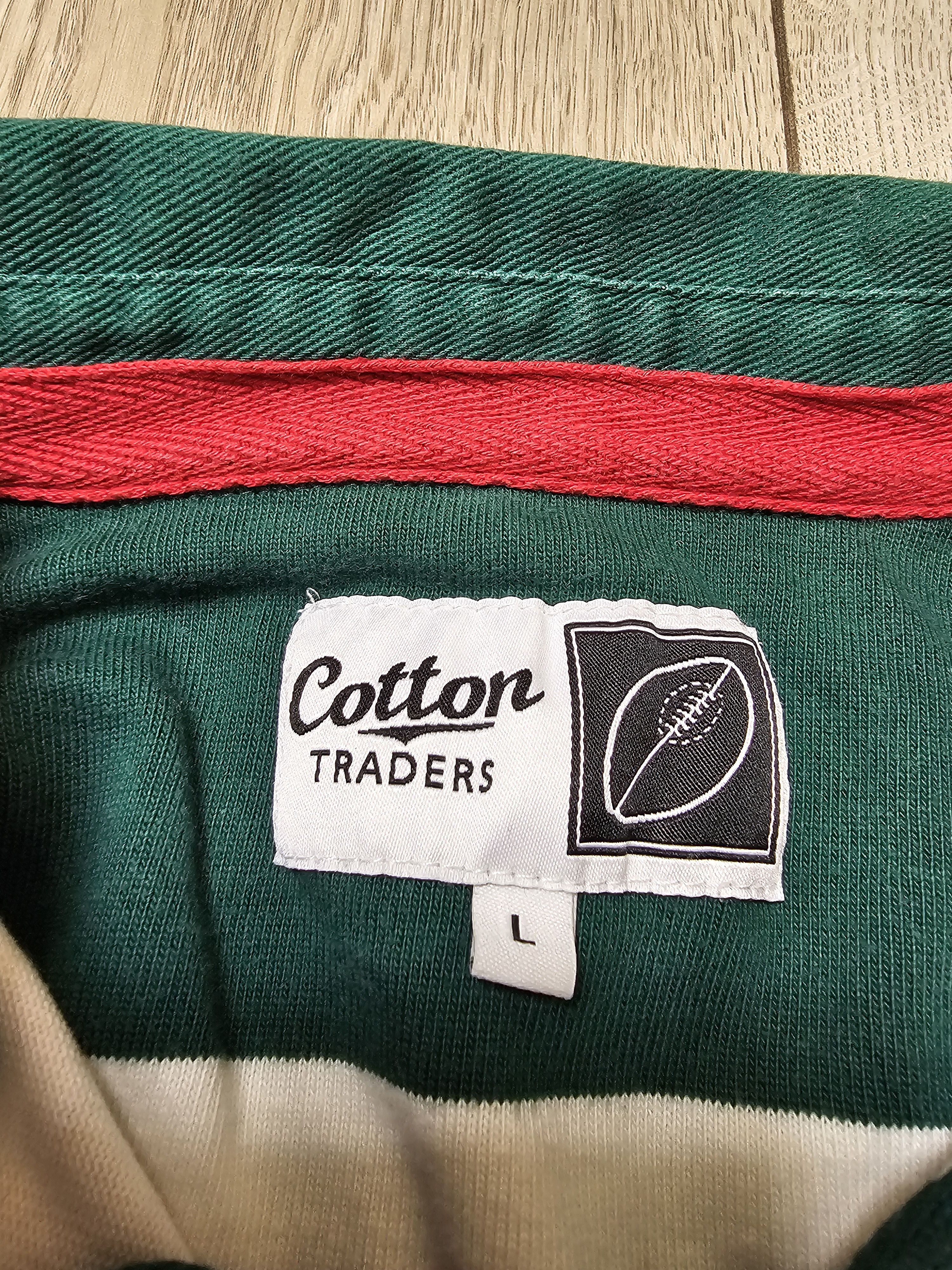 Cotton Traders LEICESTER TIGERS VINTAGE LONG RUGBY JERSEY ENGLAND RUGBY Size US L / EU 52-54 / 3 - 6 Thumbnail