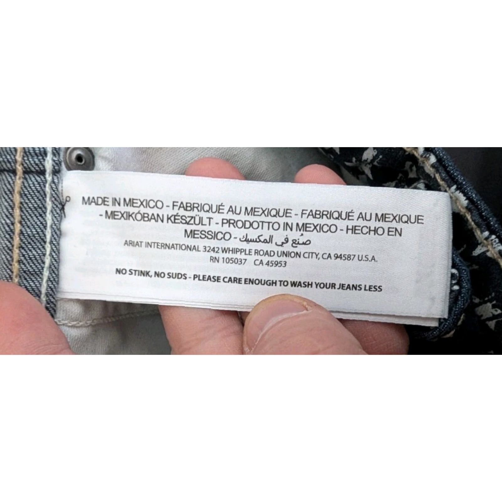 Ariat Ariat Real Ella Jeans Women 31 Blue Skinny Mid Rise Stretch Western Dark Denim Pants Size 24" / US 00 / IT 34 - 7 Thumbnail