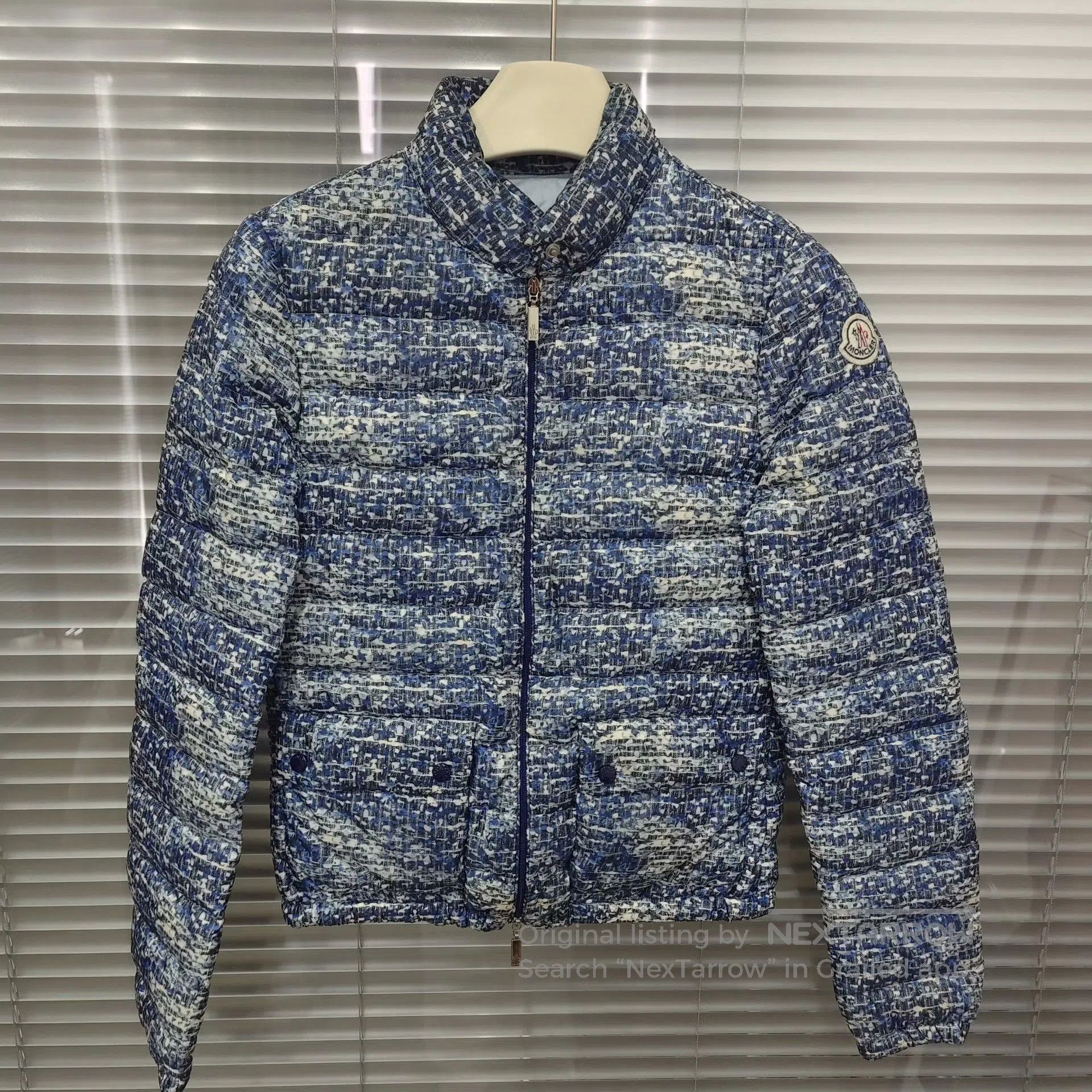 Moncler Moncler Blue Spliced Down Jacket. Size US M / EU 48-50 / 2 - 1 Thumbnail